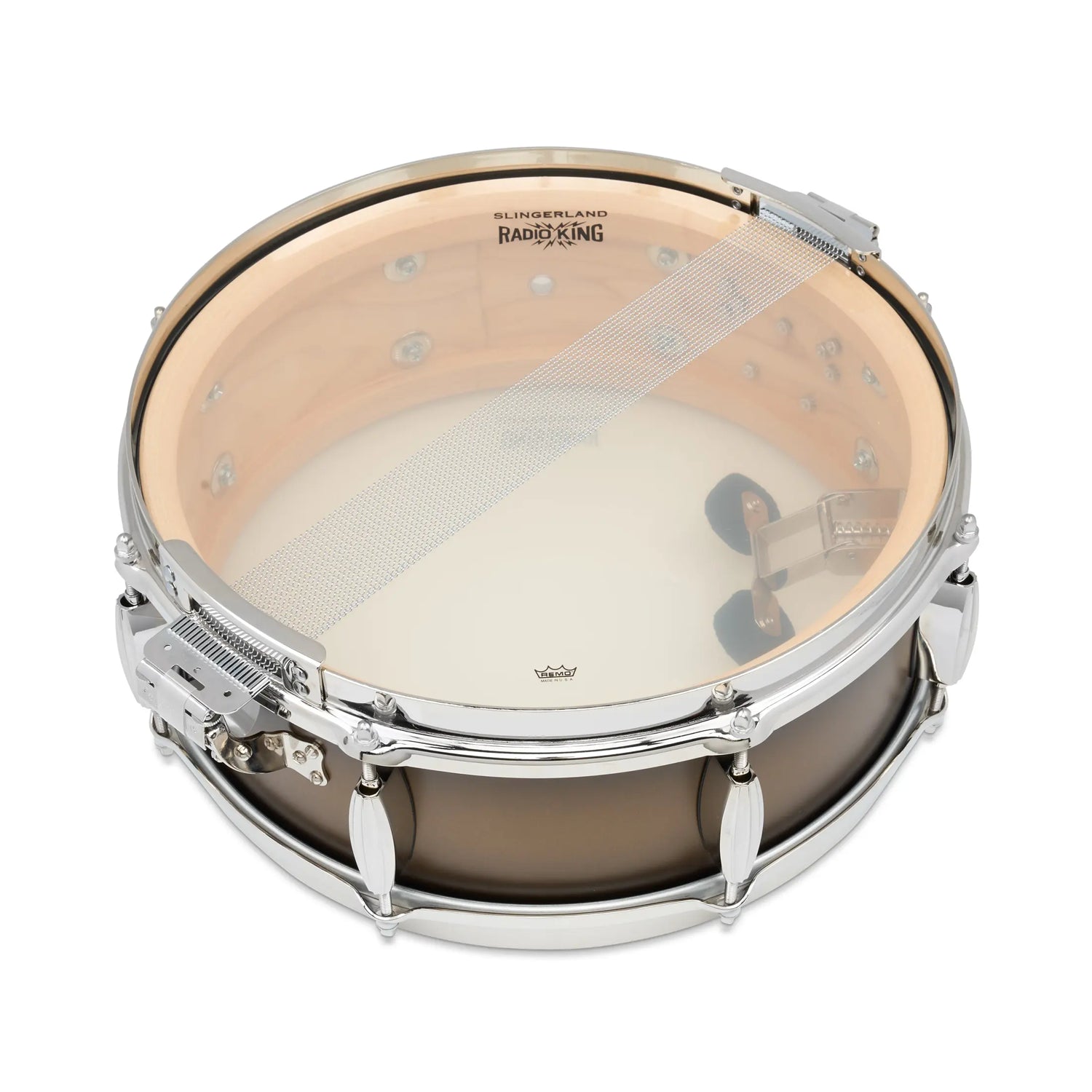 Slingerland Radio King Limited-Edition 5" X 14" Maple Snare Drum  - Black And Gold Duco Lacquer