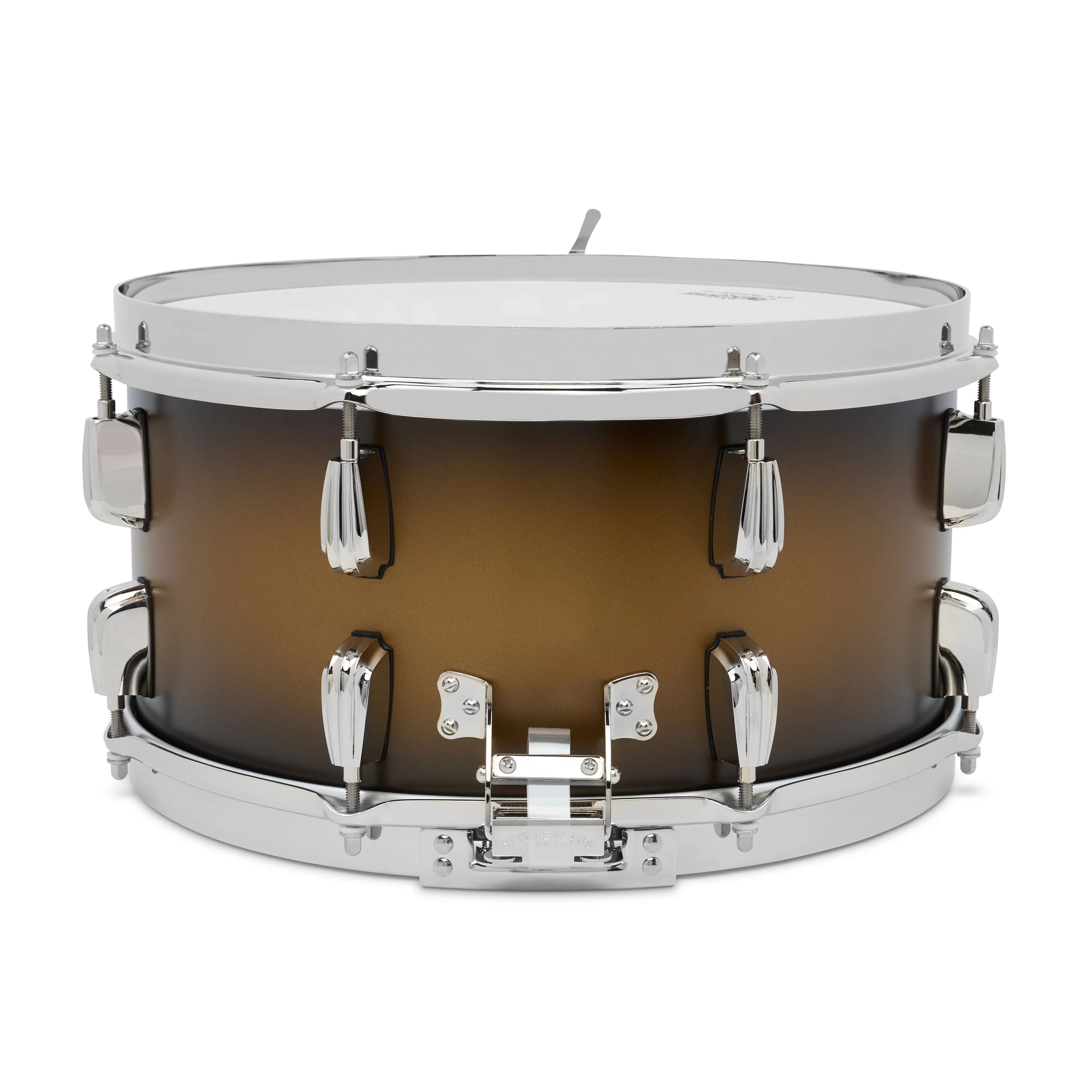 Slingerland Radio King Limited-Edition 7" X 14" Maple Snare Drum  - Black And Gold Duco Lacquer