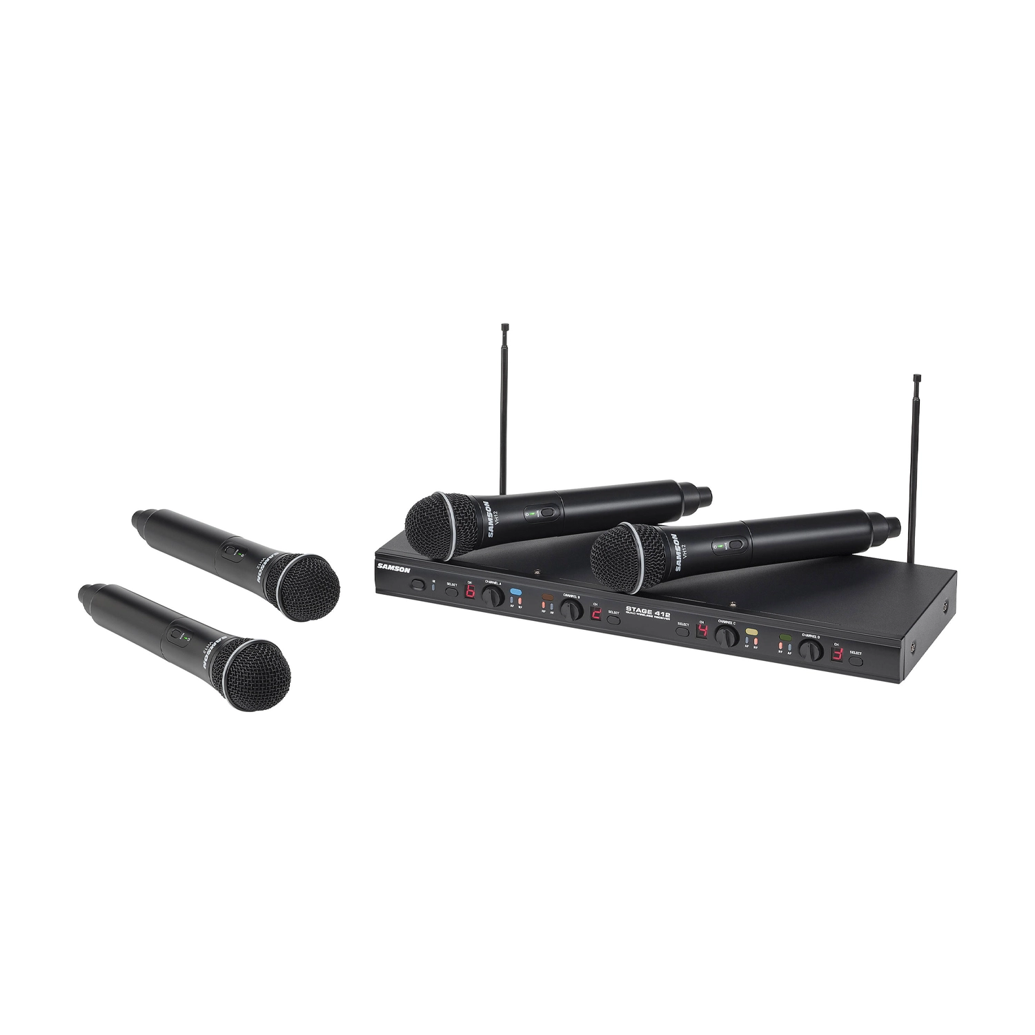Samson Stage 412 Quad-Channel Handheld VHF Wireless System