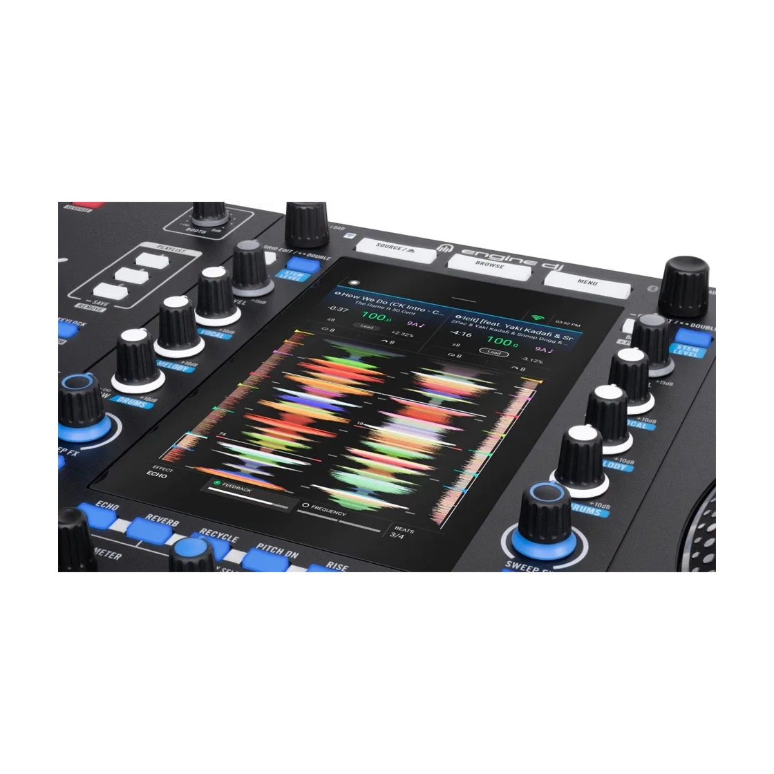 Rane System One All-In-One DJ Controller high-def touchscreen close up
