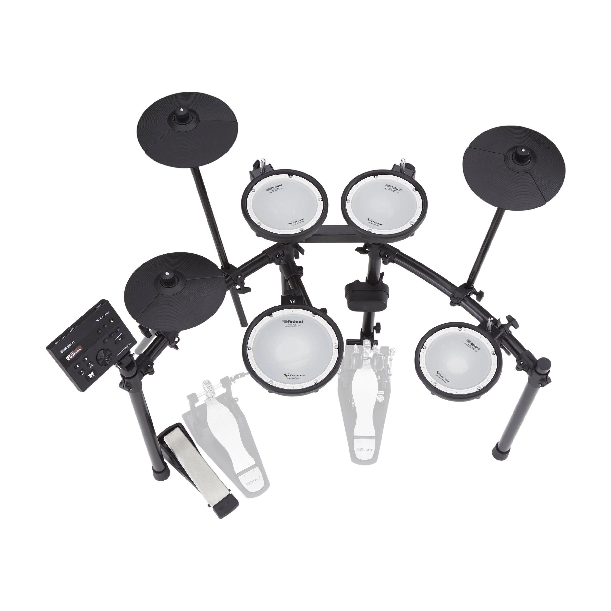 Top view of Roland V-Drums TD-07DMK Electronic 5 Piece Drum Set