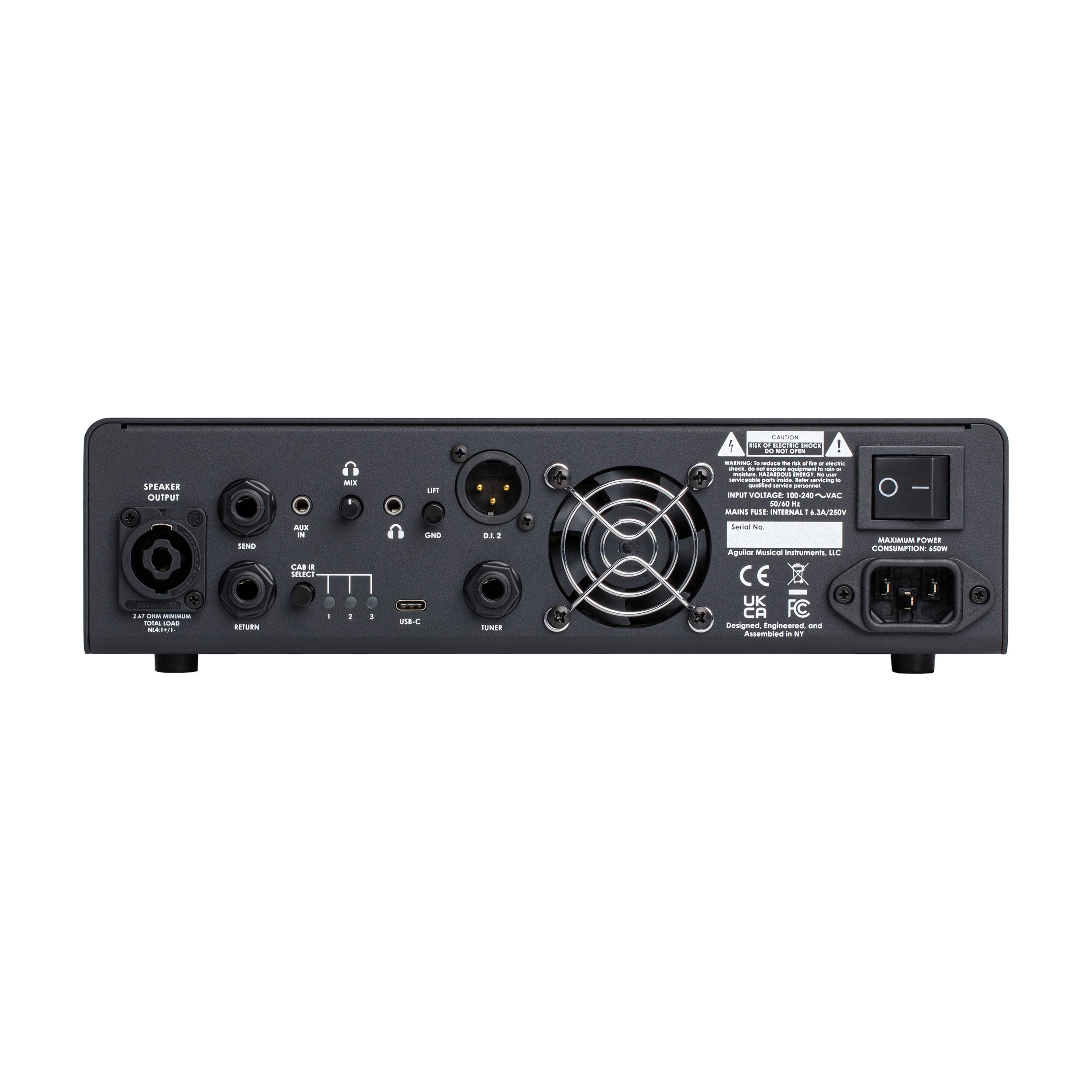 Aguilar TH500V2 Tone Hammer Gen 2 500-watt Bass Amplifier Head