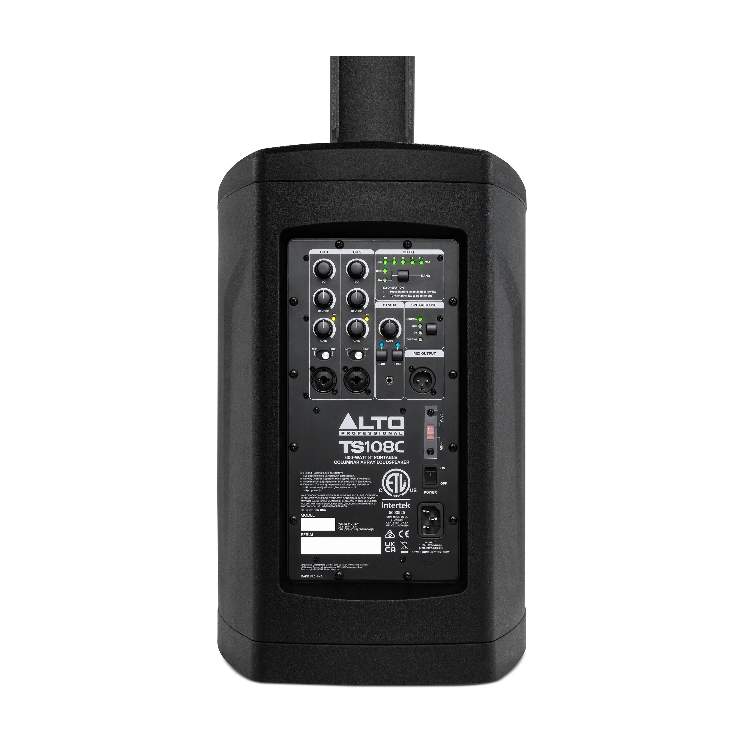 Alto Professional TS108C Portable Powered PA Speaker