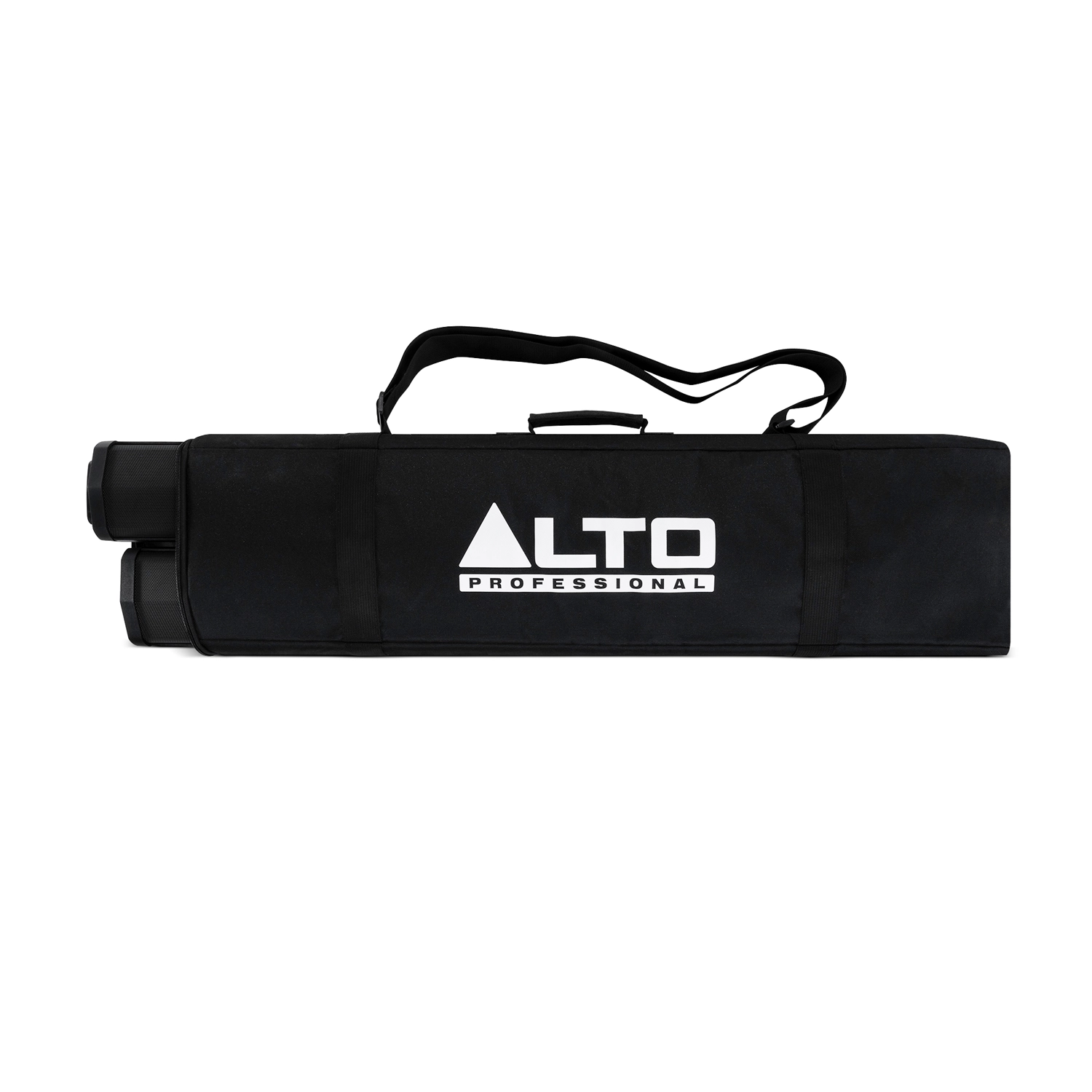 Alto Professional TS112C Portable Powered PA Speaker system in its carry on bag