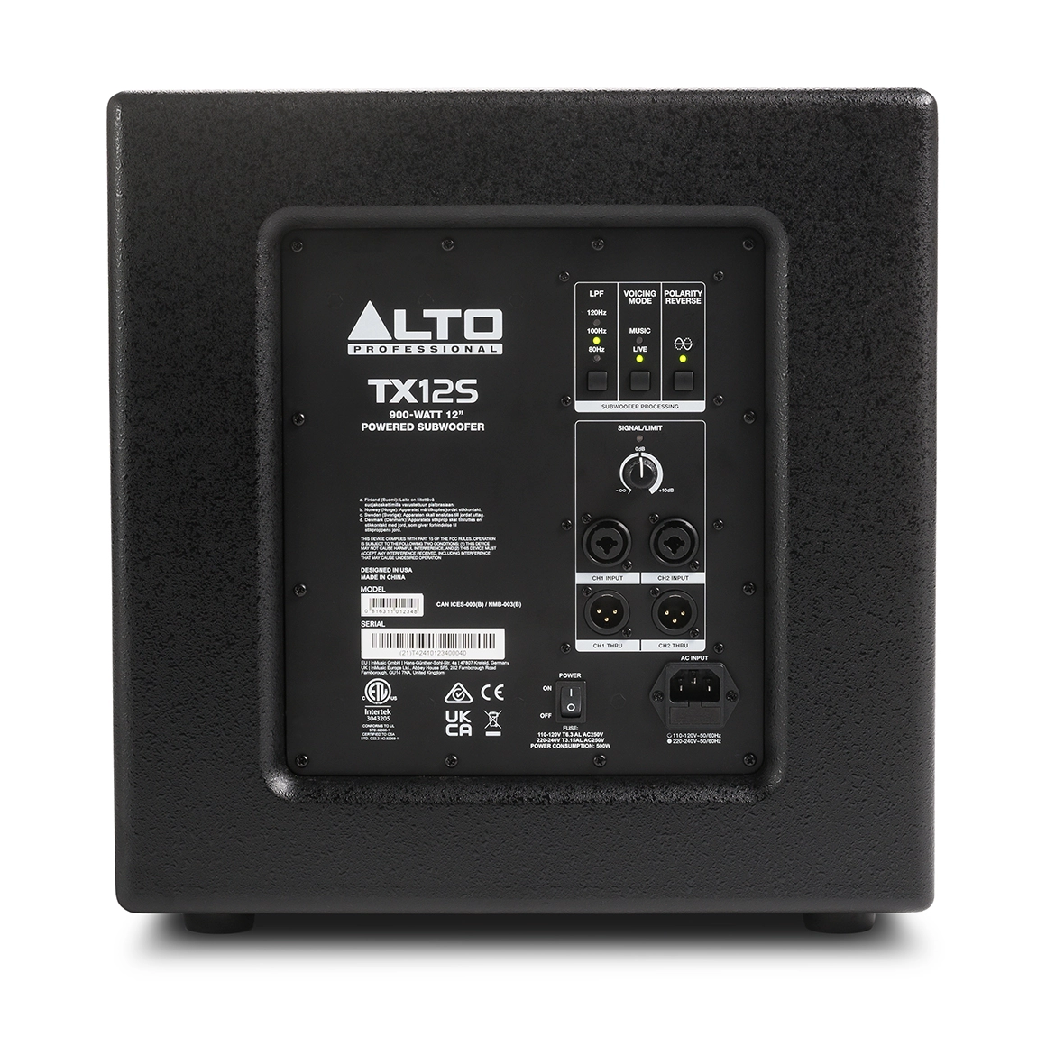 Alto Professional TX12S 900-Watt 12" Powered Subwoofer