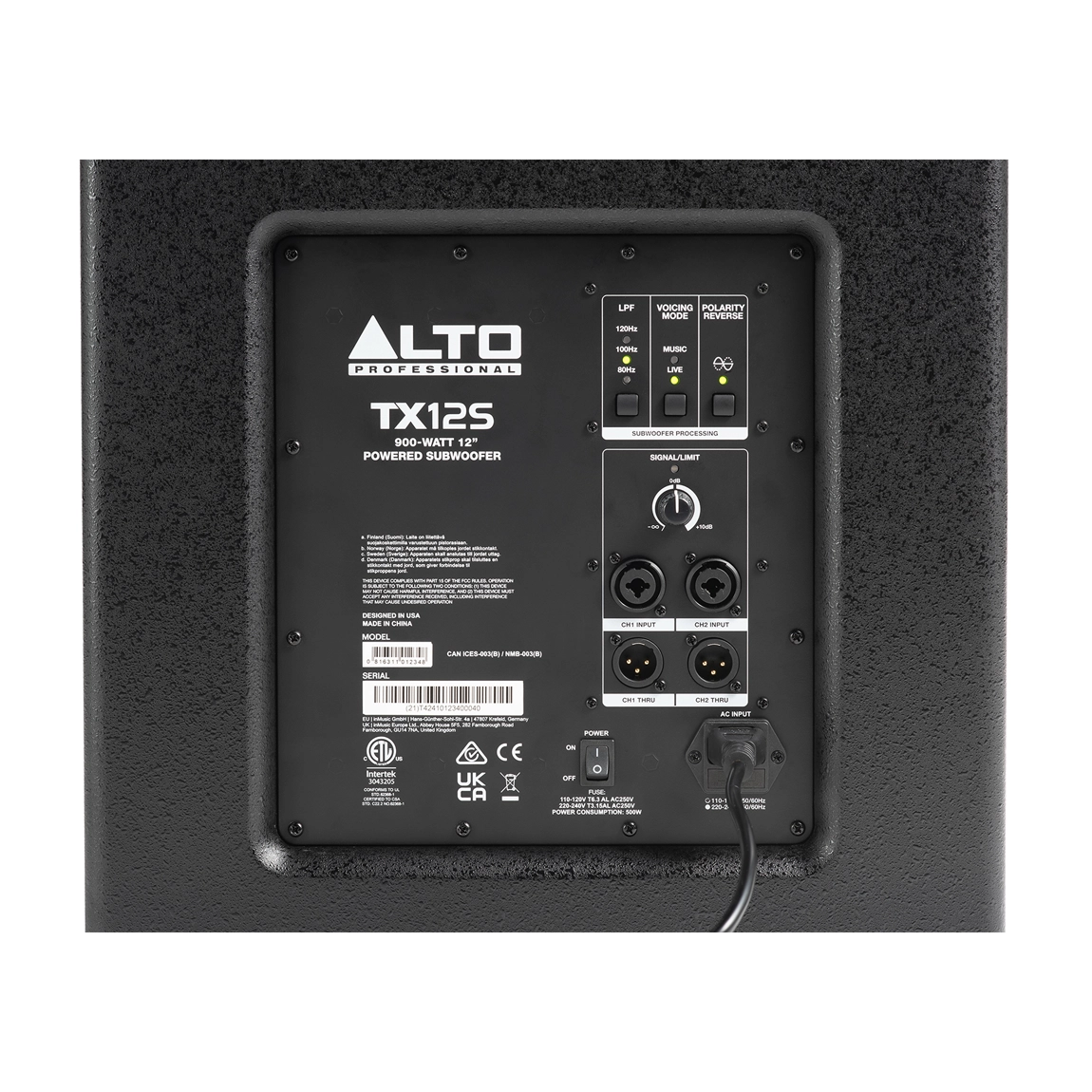 Alto Professional TX12S 900-Watt 12" Powered Subwoofer