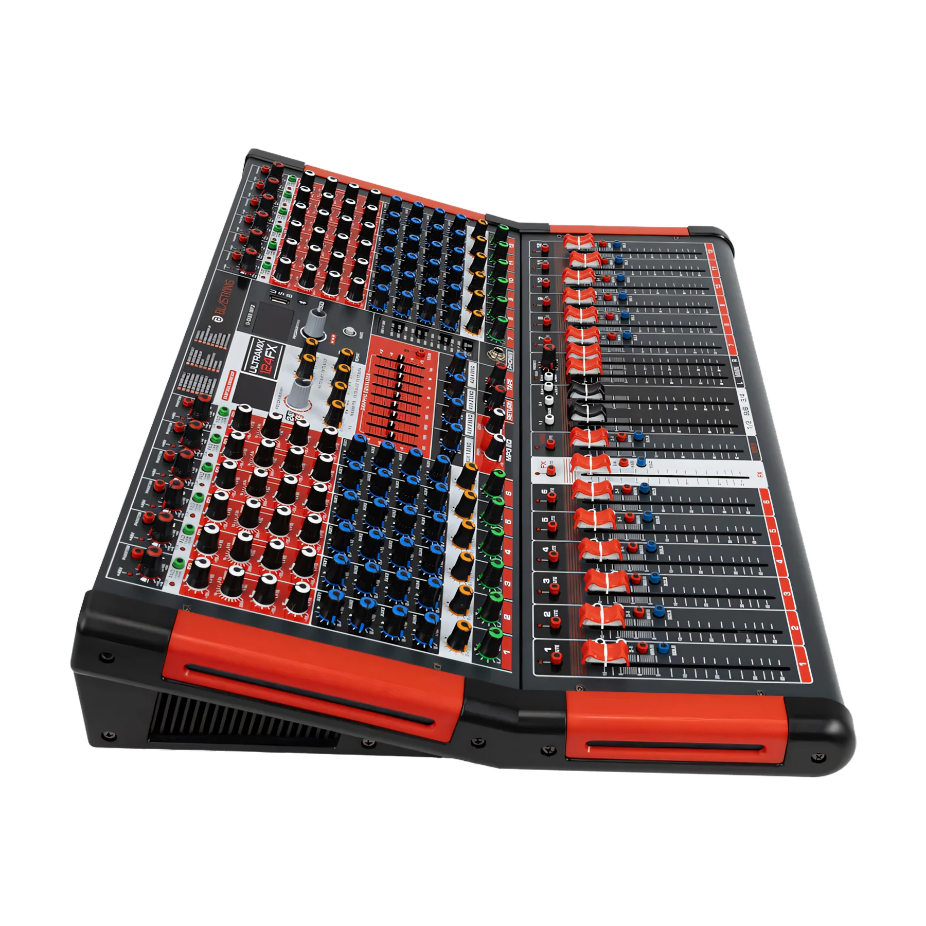 Blastking 12 Channel Professional Mixing Console with 4 Aux and DSP