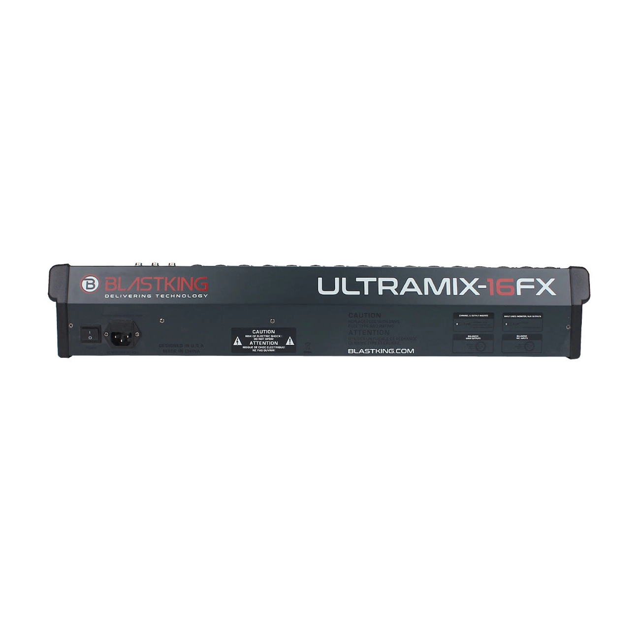 Blastking 16 Channel Analog Stereo Mixing Console – ULTRAMIX-16FX