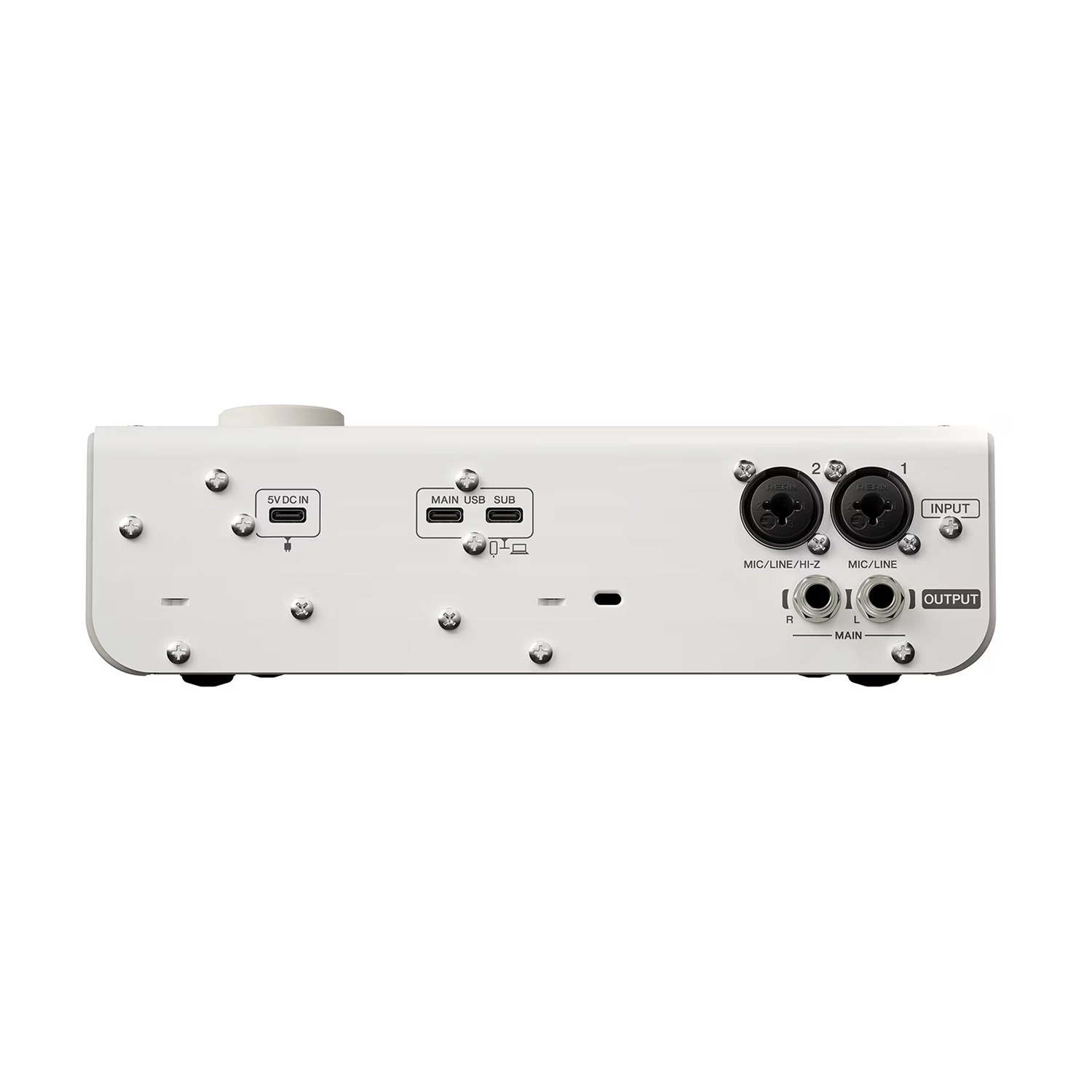 Yamaha URX22 audio interface top view