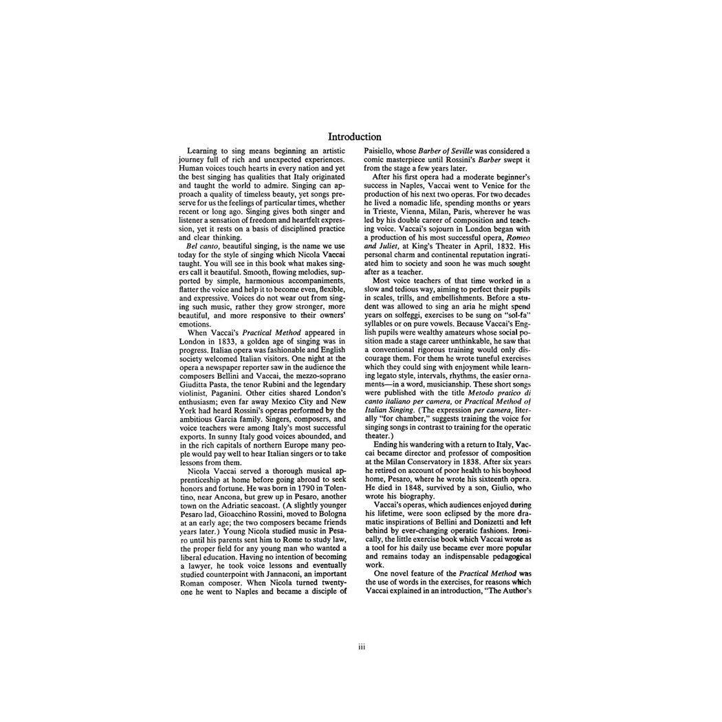 Vaccai Practical Method Of Italian Singing For Mezzo-Soprano (Alto) Or Baritone.