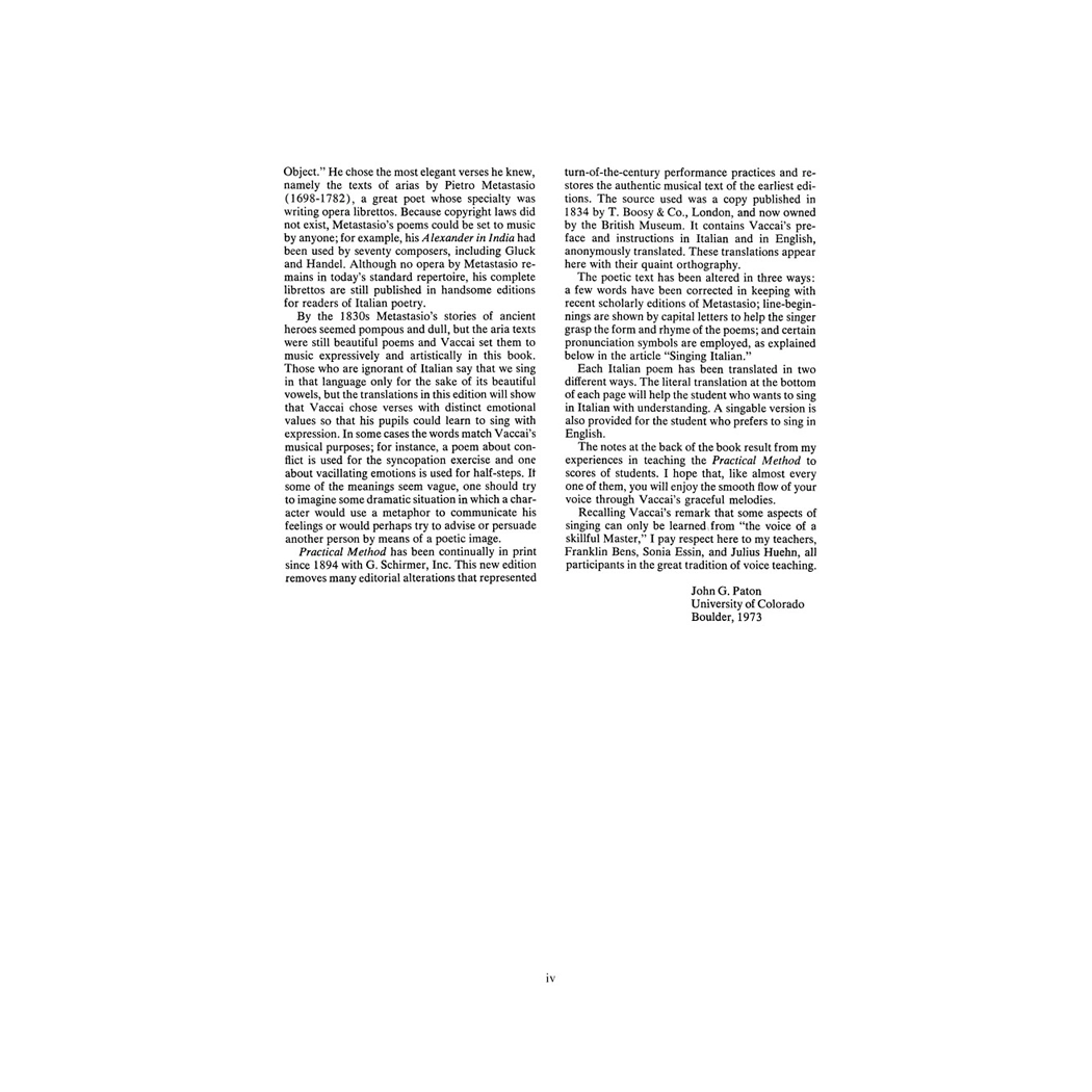 Vaccai Practical Method Of Italian Singing For Mezzo-Soprano (Alto) Or Baritone.