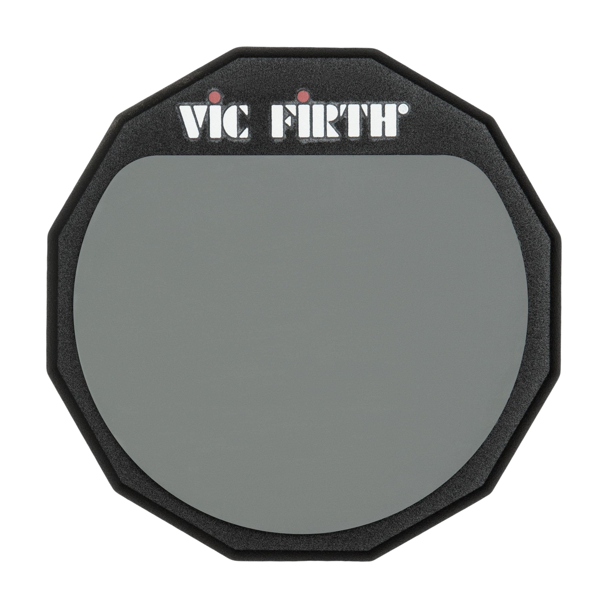 Front view of Vic Firth VFPAD6 Single Sided Practice Pad - 6 inch