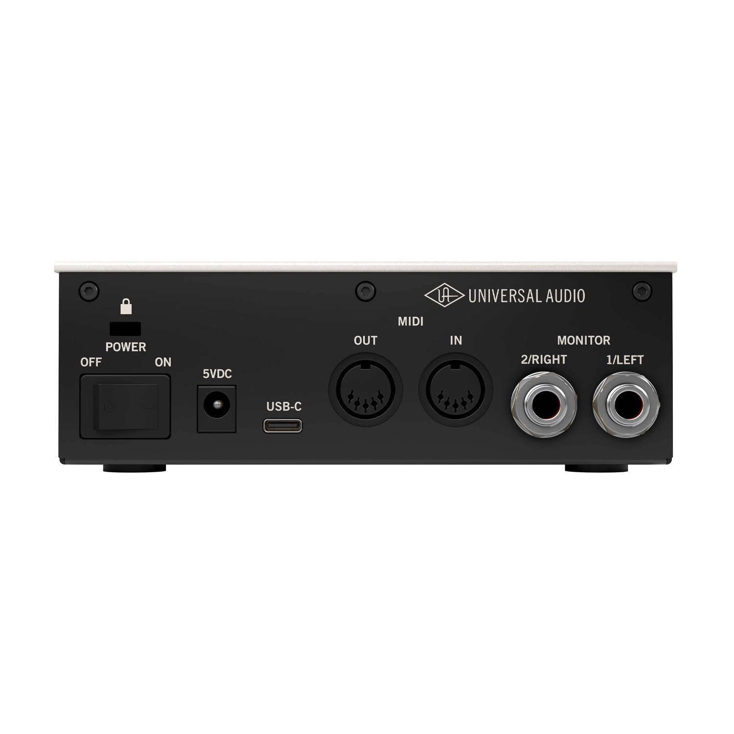 Universal Audio Volt 1 Usb-C Audio Interface back side panel view