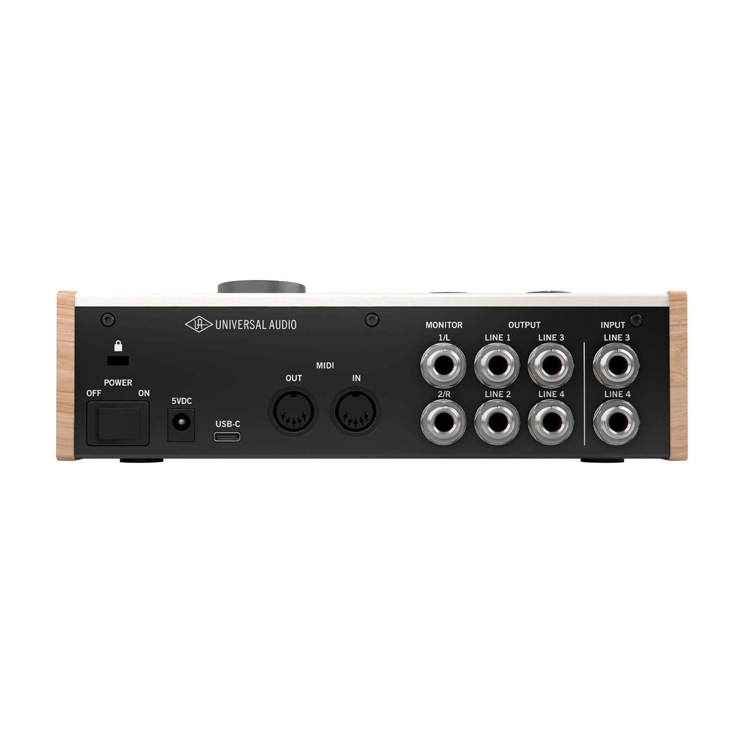 Universal Audio Volt 476 USB-C Audio Interface back panel view