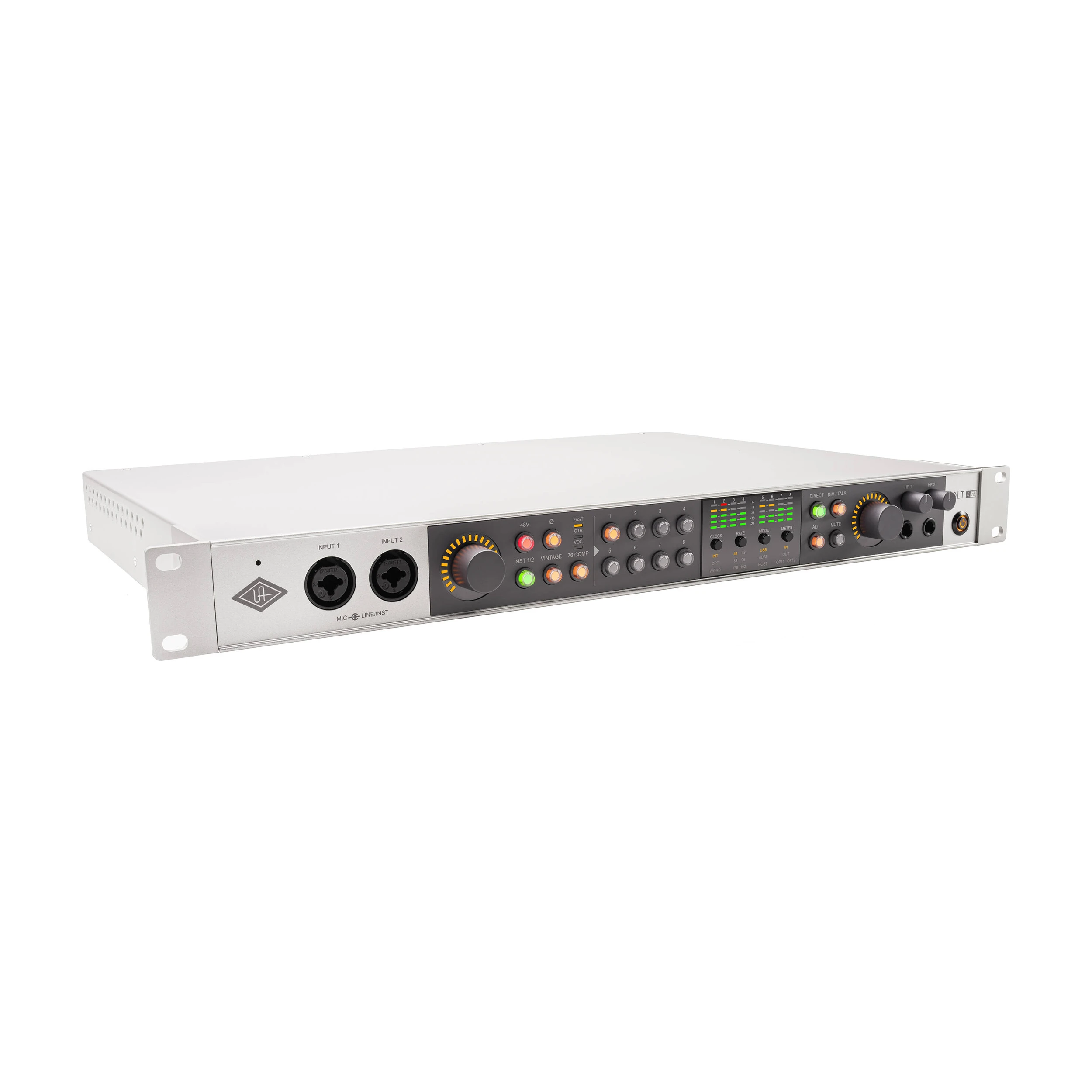 Universal Audio Volt 876 USB-C Audio Interface front side angle view