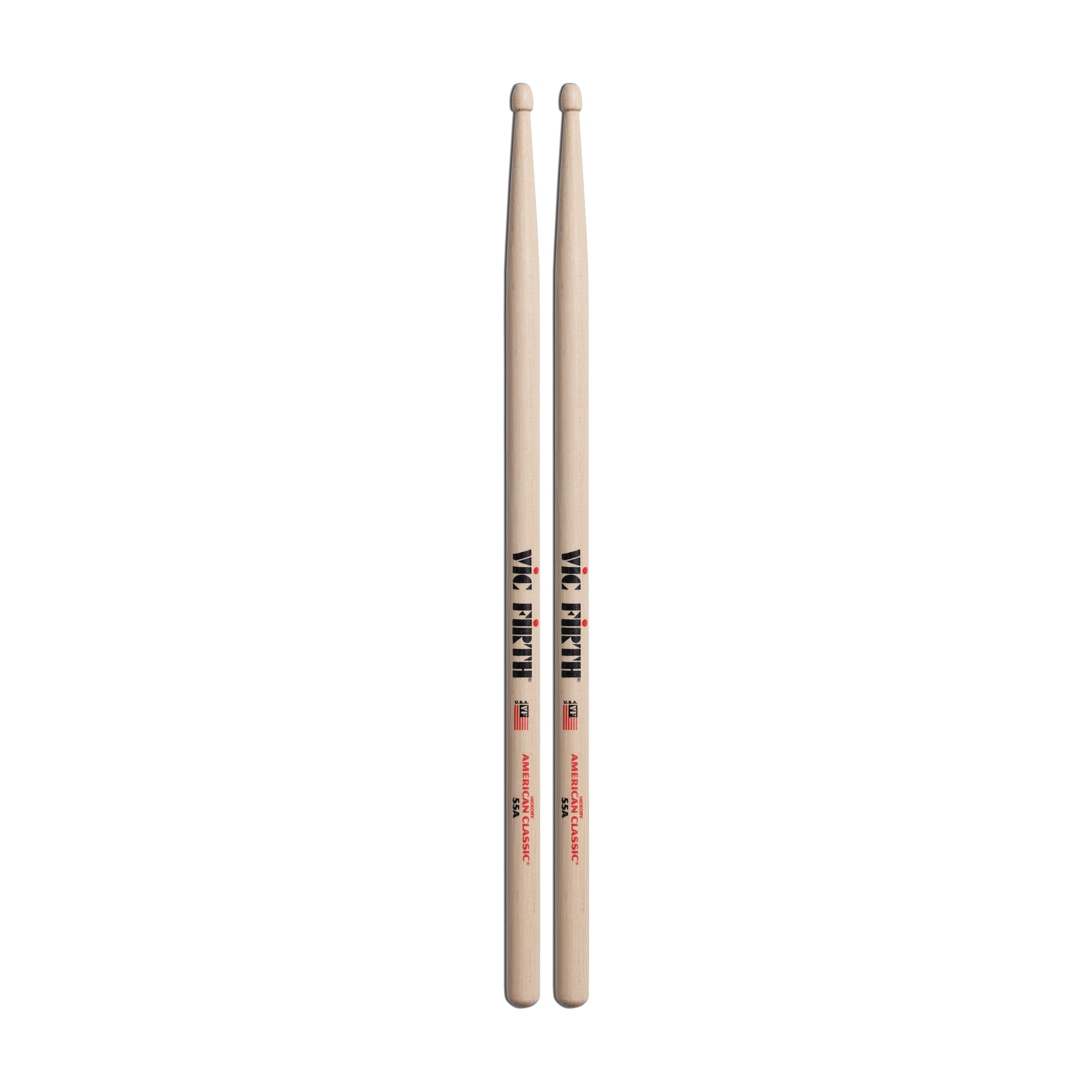 Front view of Vic Firth VF55A American Classic 55A Drumsticks
