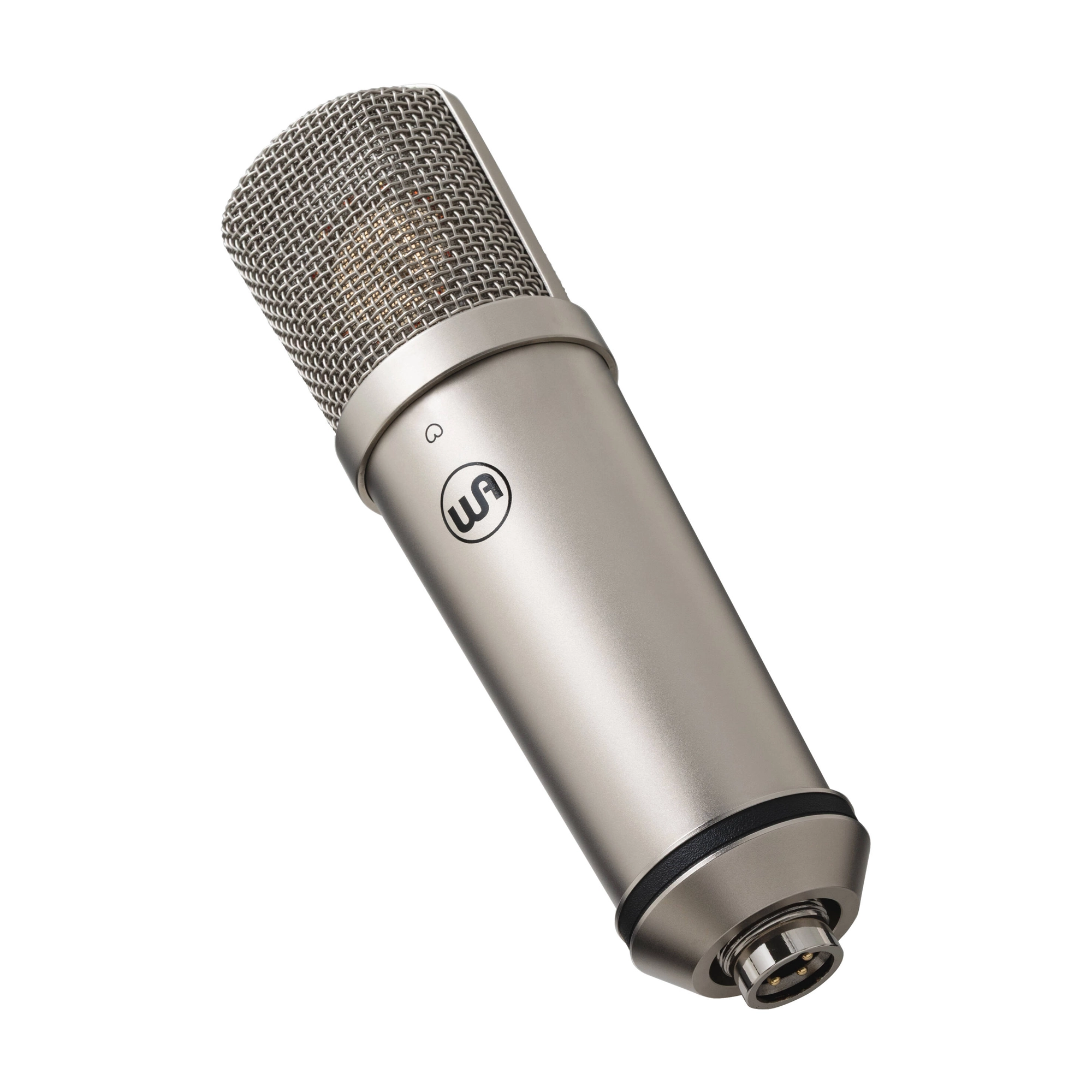 Warm Audio WA-87JR Se studio vocal microphone - Nickel, front side view