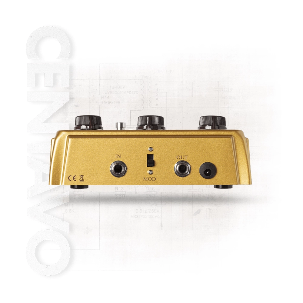Warm Audio Centavo Professional Overdrive Pedal Overdrive Pedal - Limited-Edition Gold