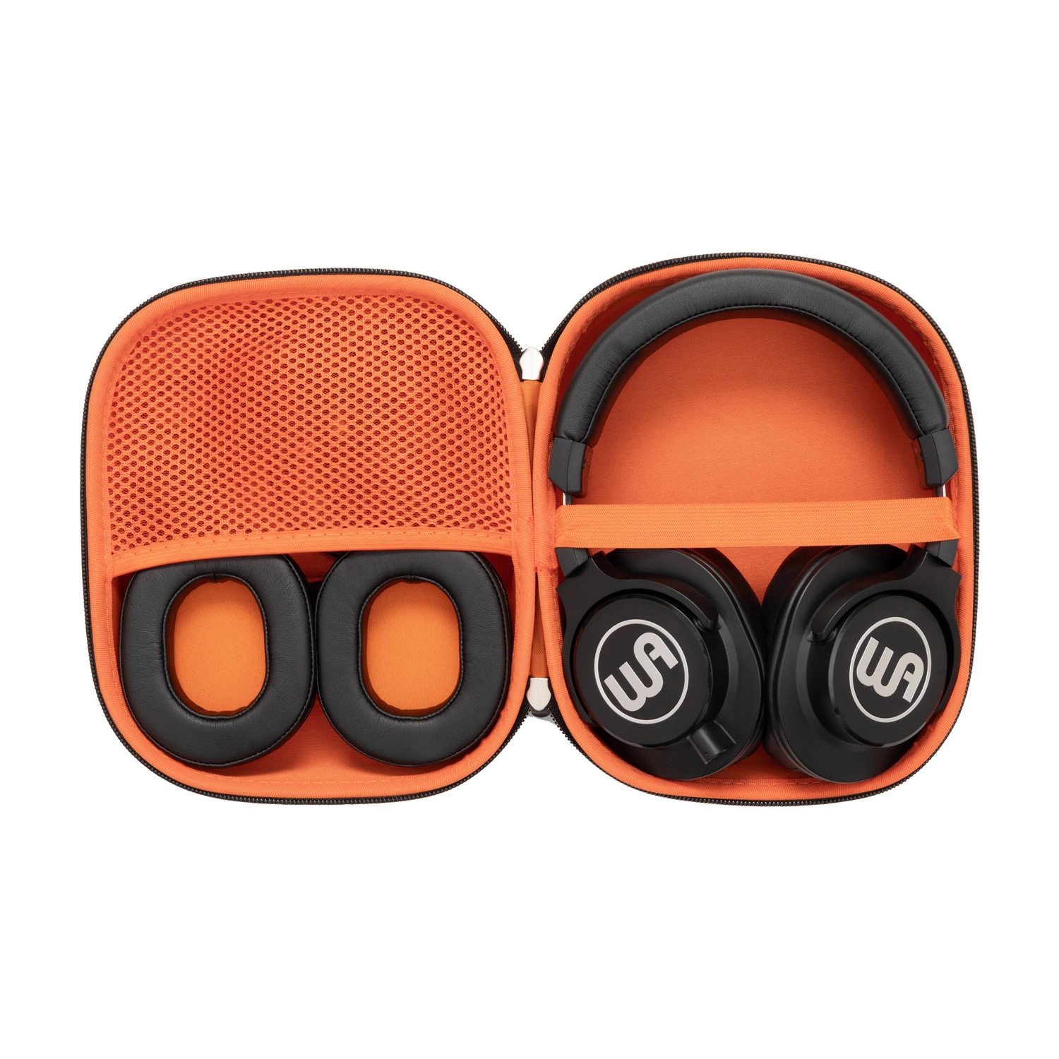 Warm Audio WA-HR HeadRoom Closed-back Professional Studio Headphones - Black with case and replacement ear pads