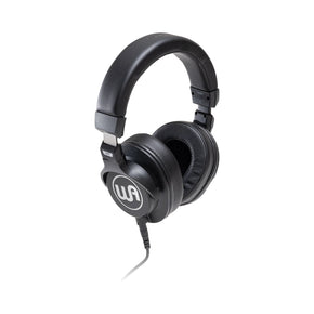 Front angle view of Warm Audio WA-HR HeadRoom Closed-back Professional Studio Headphones - Black
