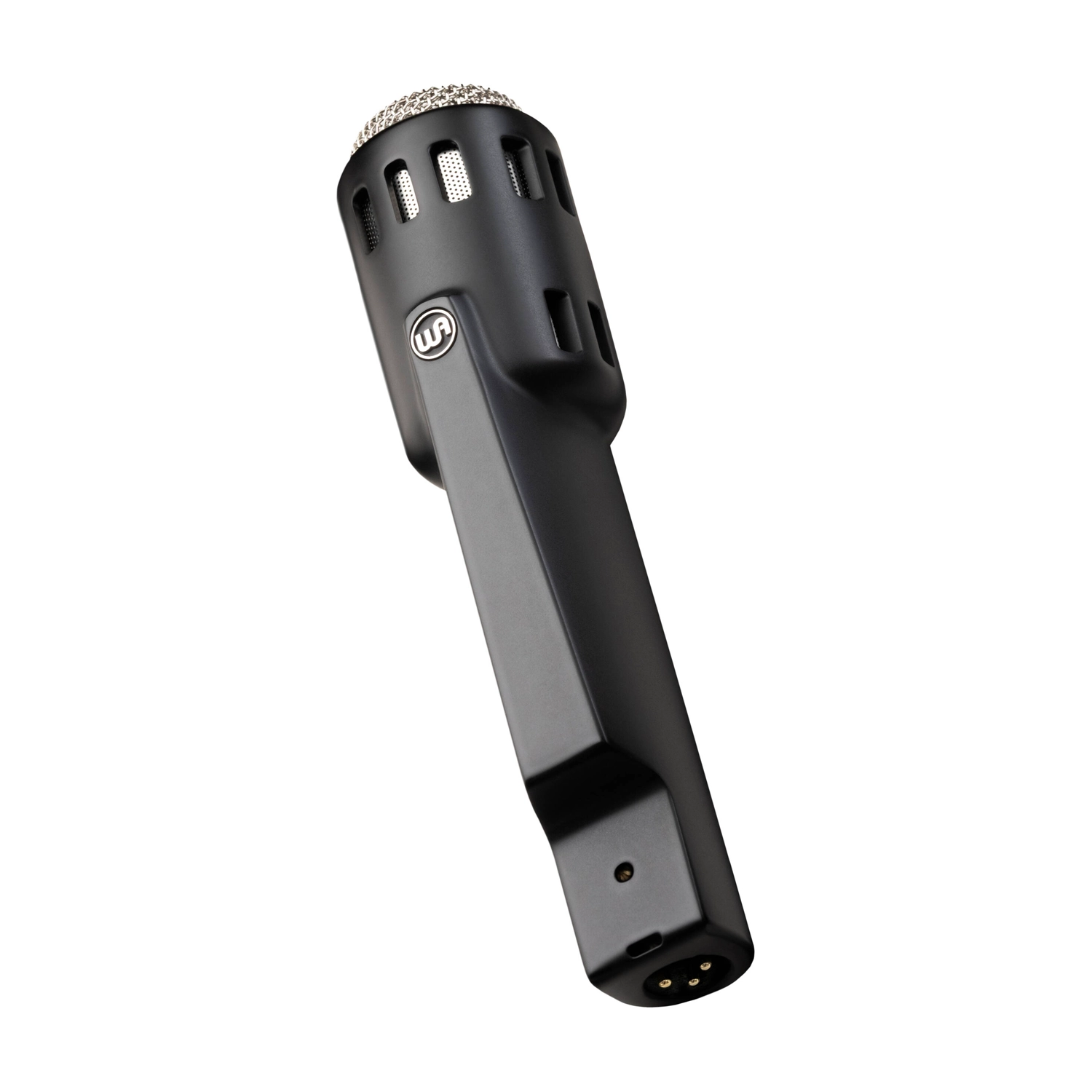 Warm Audio Retro 64 Dynamic Microphone For Vocals And Instruments - Black front side angle view