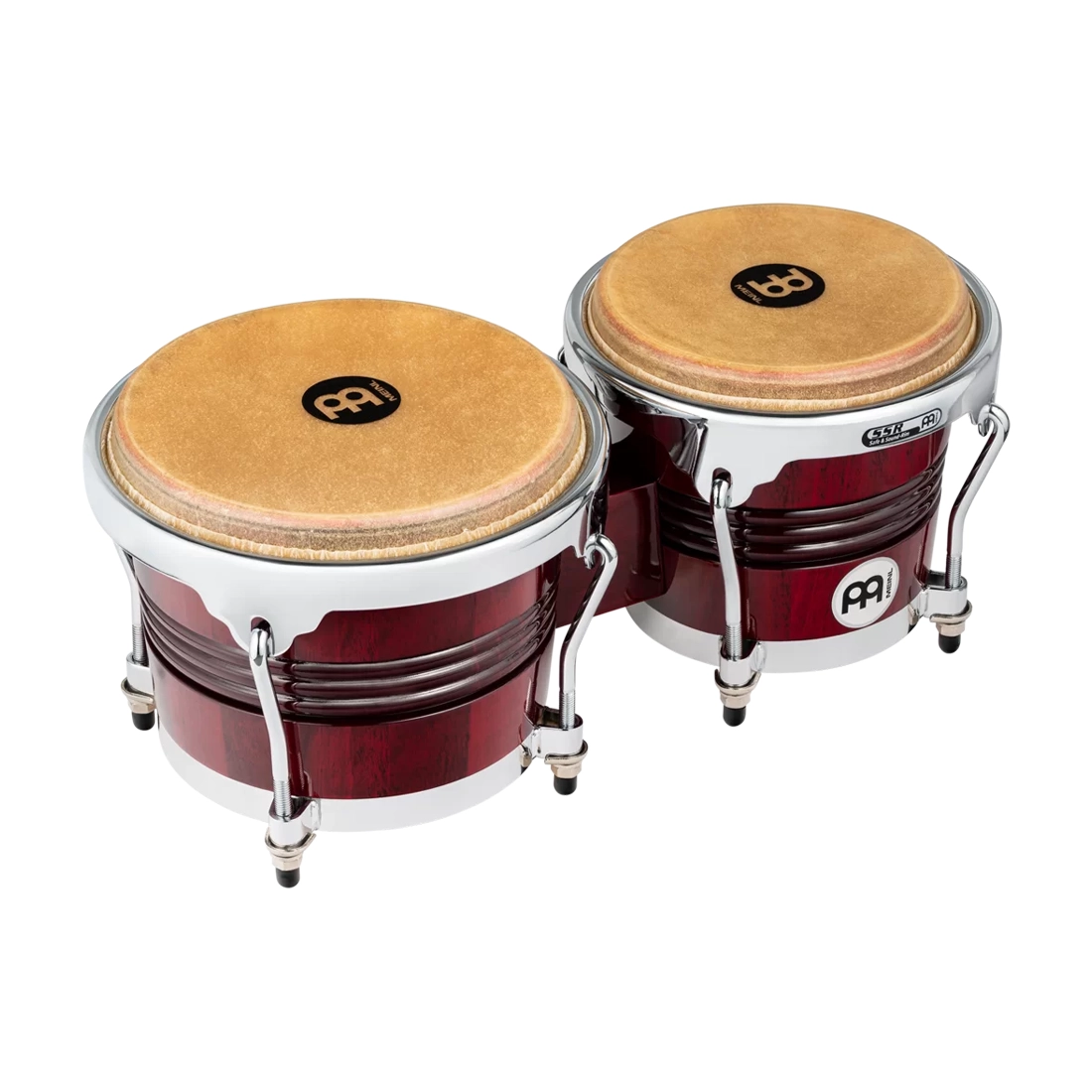 Meinl Percussion Marathon Exclusive Bongos 6.75" And 8" Pine Bongos  - Wine Red
