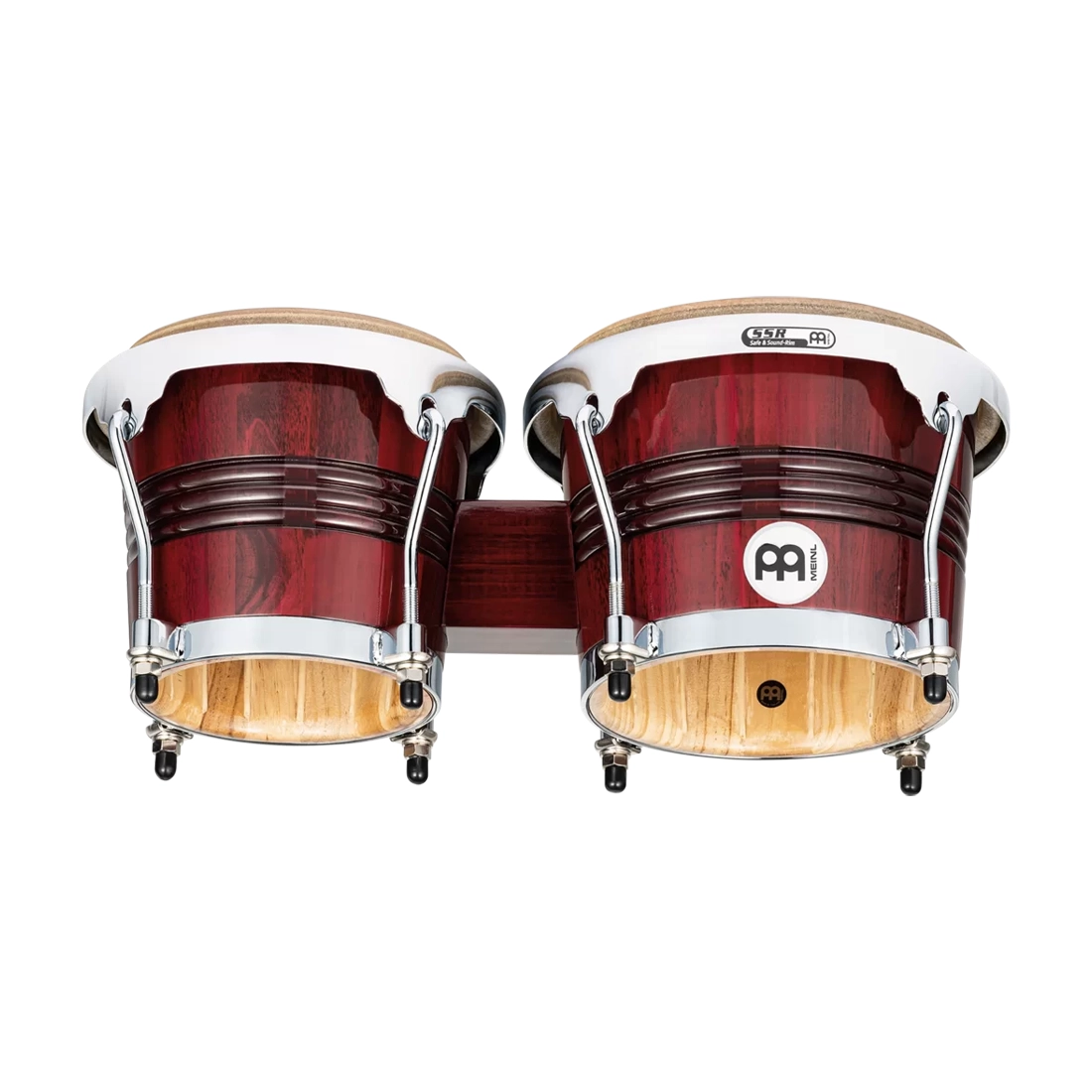 Meinl Percussion Marathon Exclusive Bongos 6.75" And 8" Pine Bongos  - Wine Red