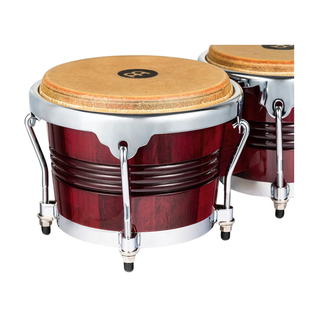 Meinl Percussion Marathon Exclusive Bongos 6.75" And 8" Pine Bongos  - Wine Red