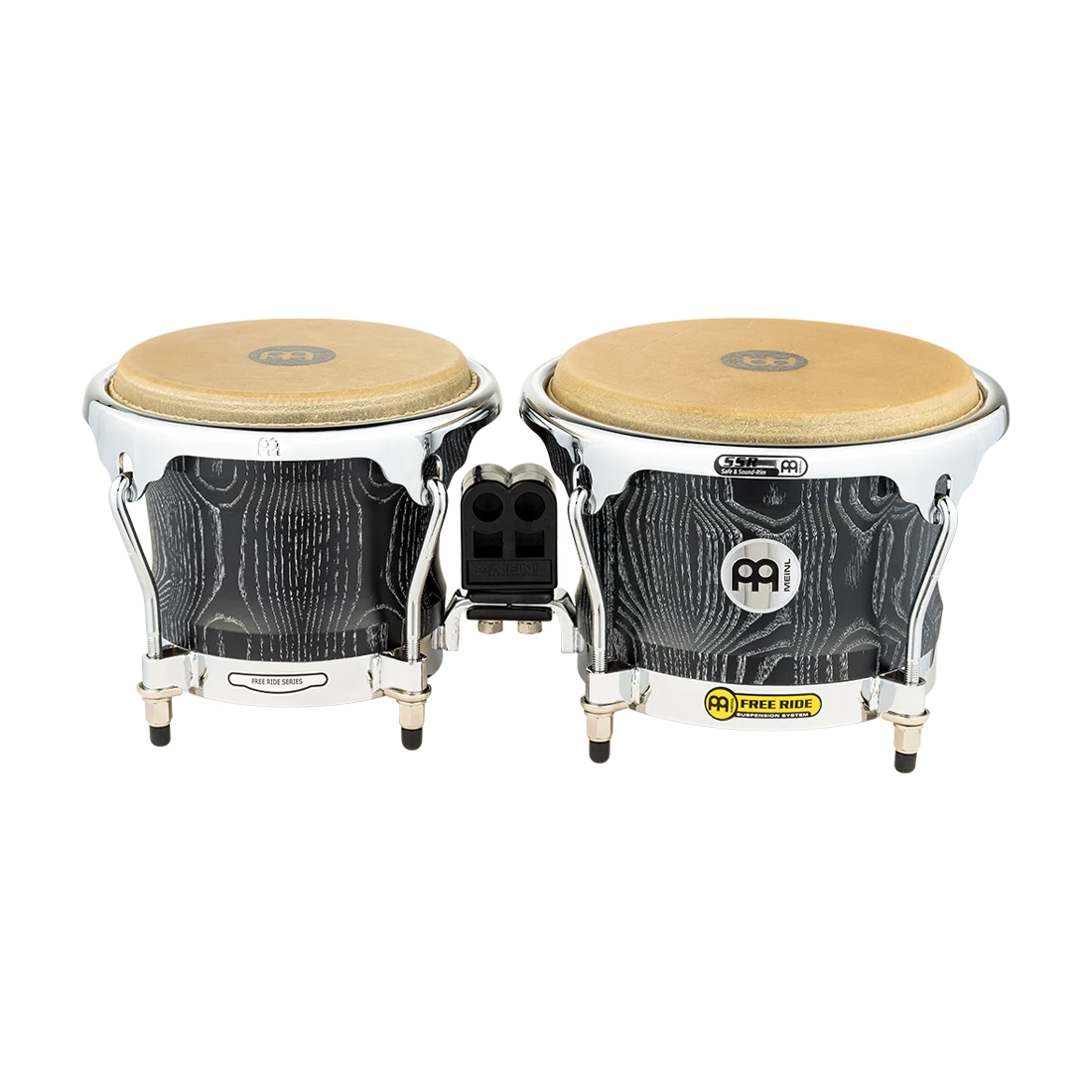 Meinl Percussion Woodcraft Series WB400 Wood Bongos 7" & 8 1/2", Vintage Black