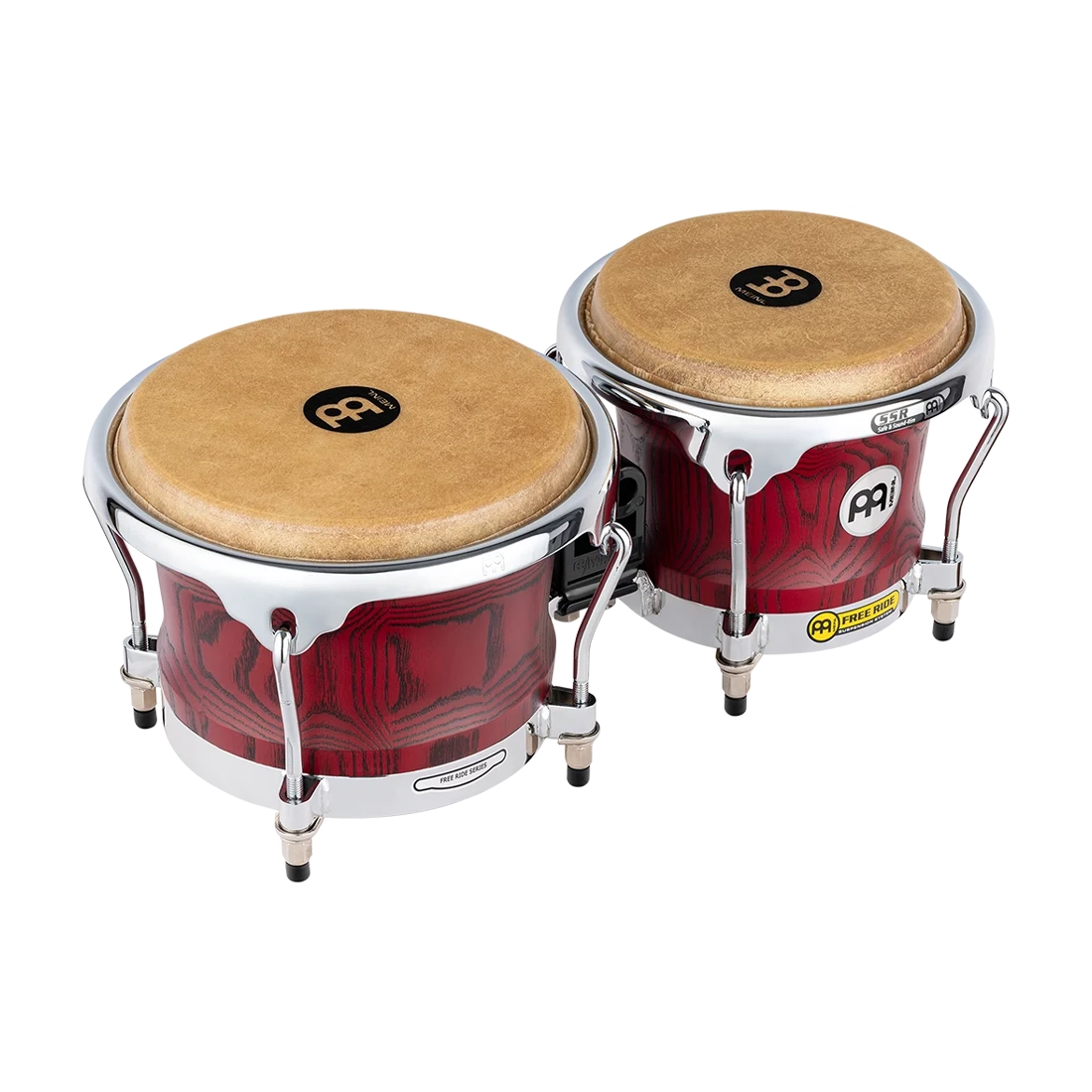 Meinl Woodcraft Series 7 and 8.5" Bongos - Vintage Red