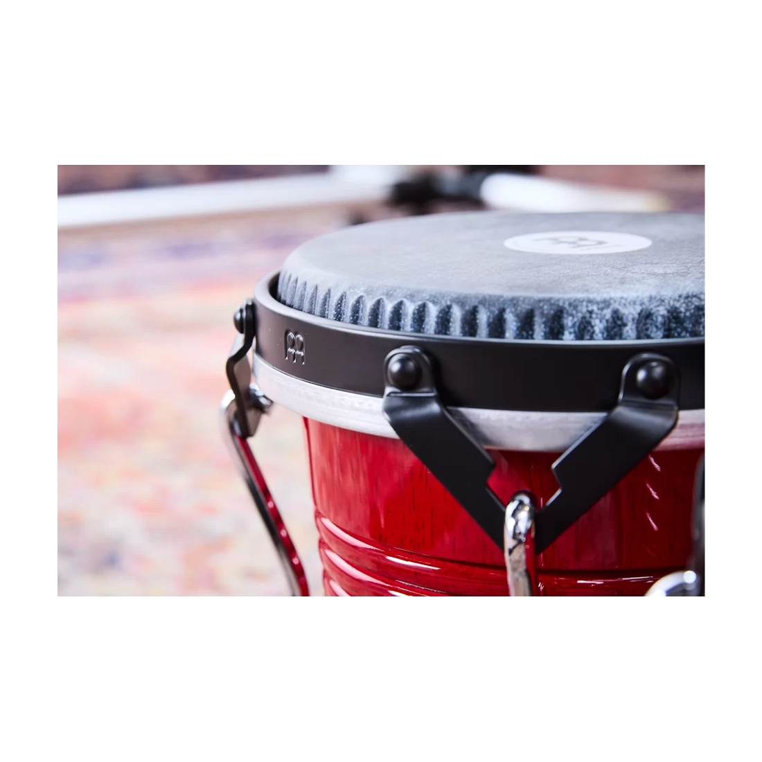 Meinl Percussion Marathon Traditional Bongos 6.75" And 8" Siam Oak Bongos - Wine Red