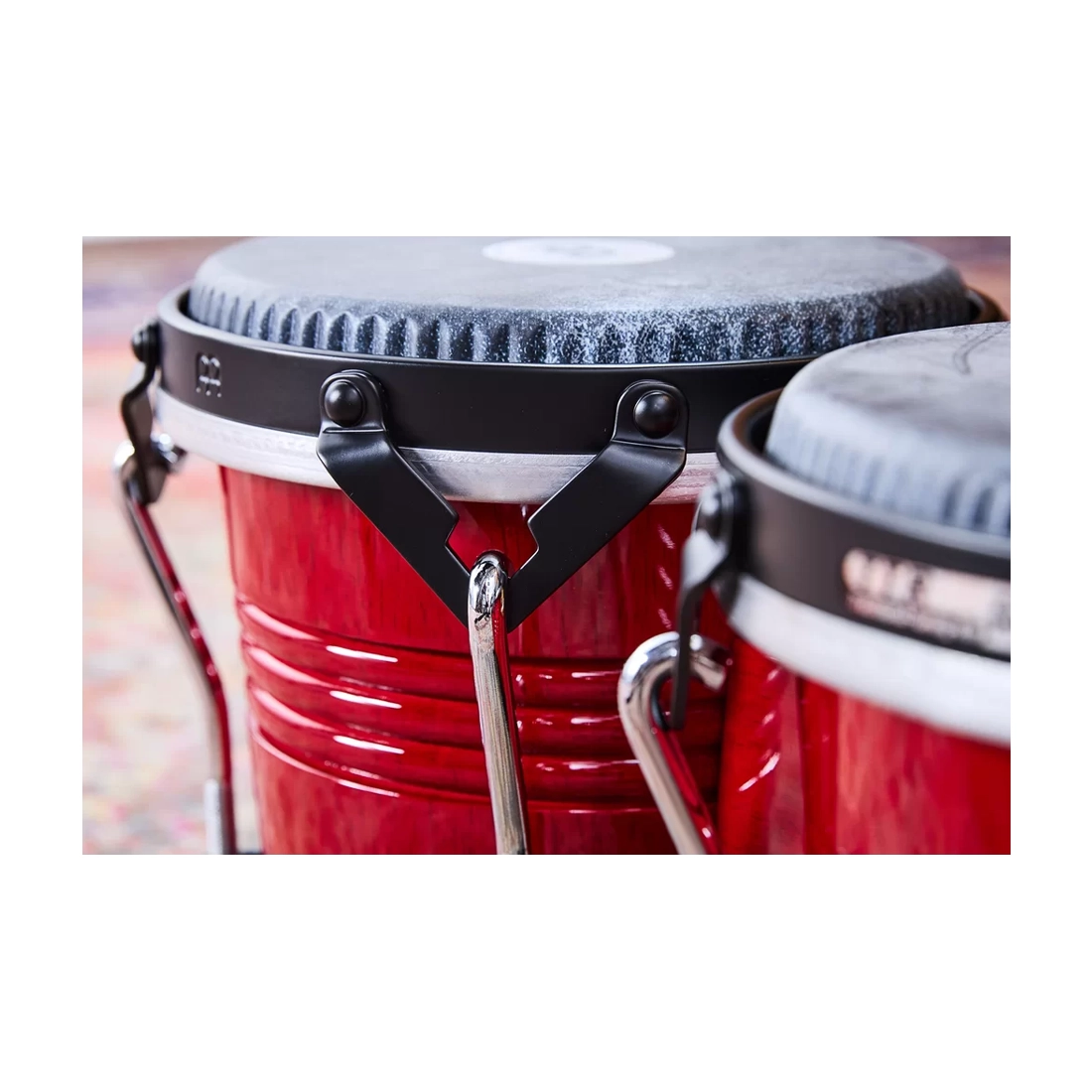 Meinl Percussion Marathon Traditional Bongos 6.75" And 8" Siam Oak Bongos - Wine Red