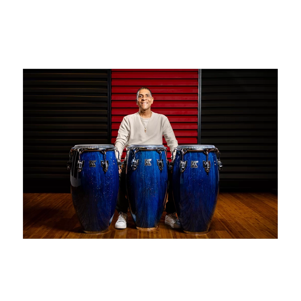 Meinl Percussion Artist Series William Kachiro Thompson 11" Pine Quinto - Blue Wave