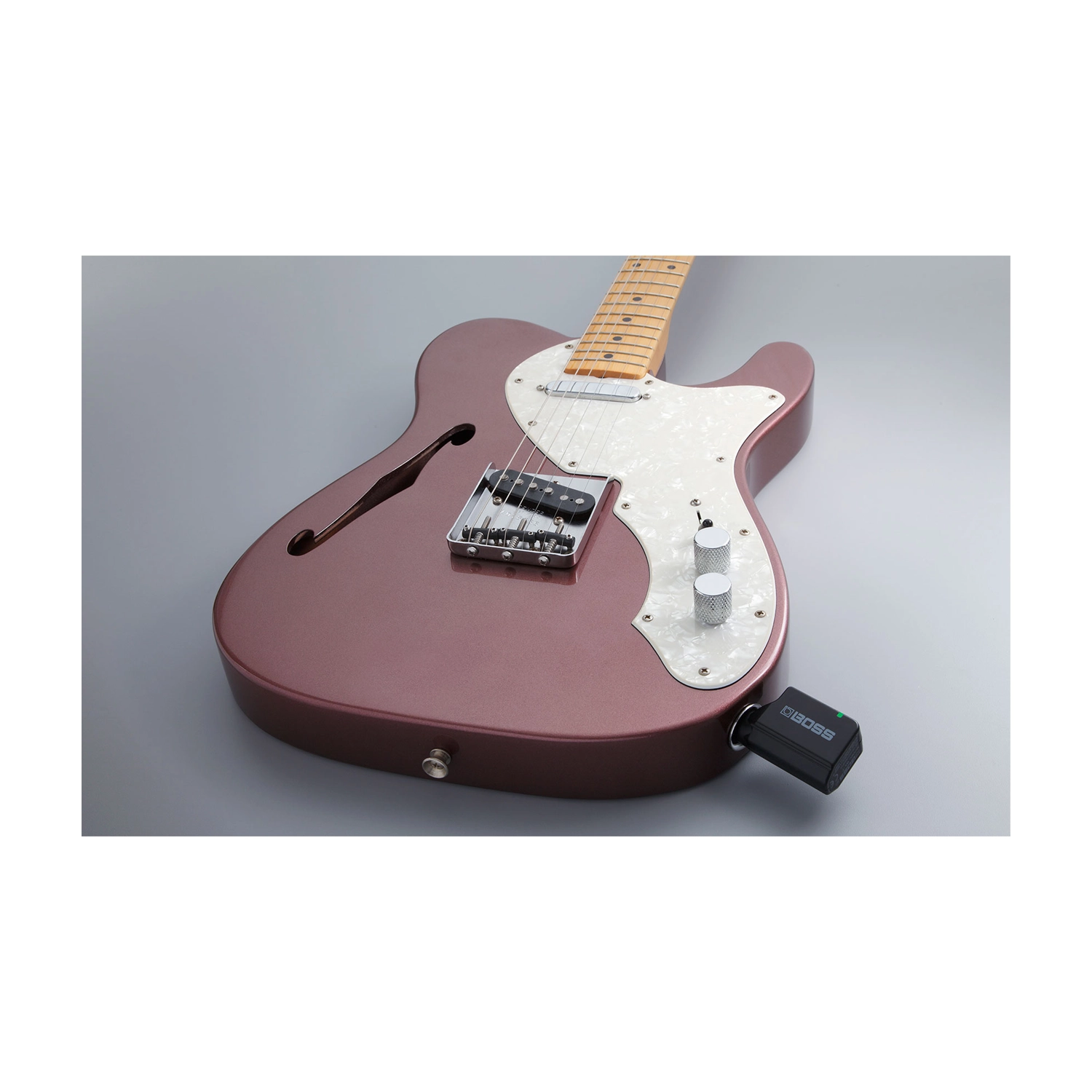 Boss WL-20 Guitar Wireless System on Thinline Telecaster