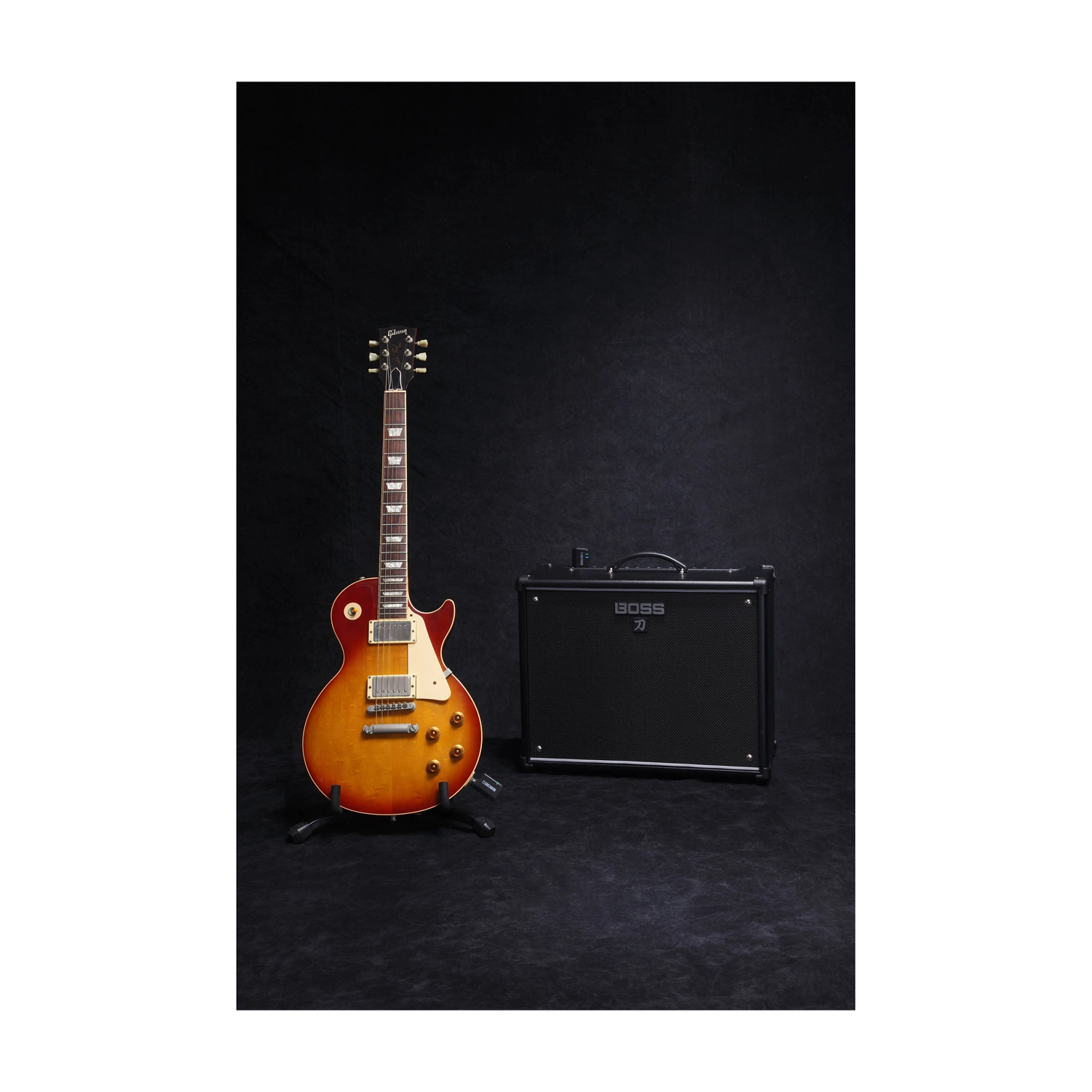 Boss WL-20 Guitar Wireless System on Les Paul and Boss Katana amp