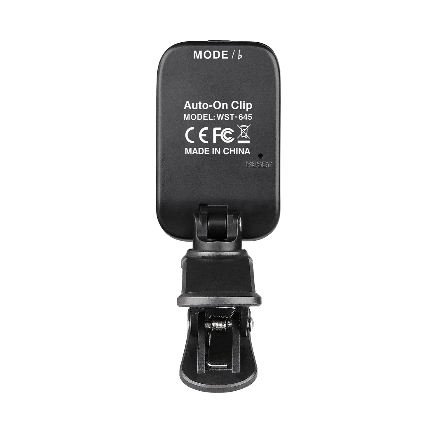 Cherub Wst-645 Auto-On Rechargeable Clip Tuner - Black