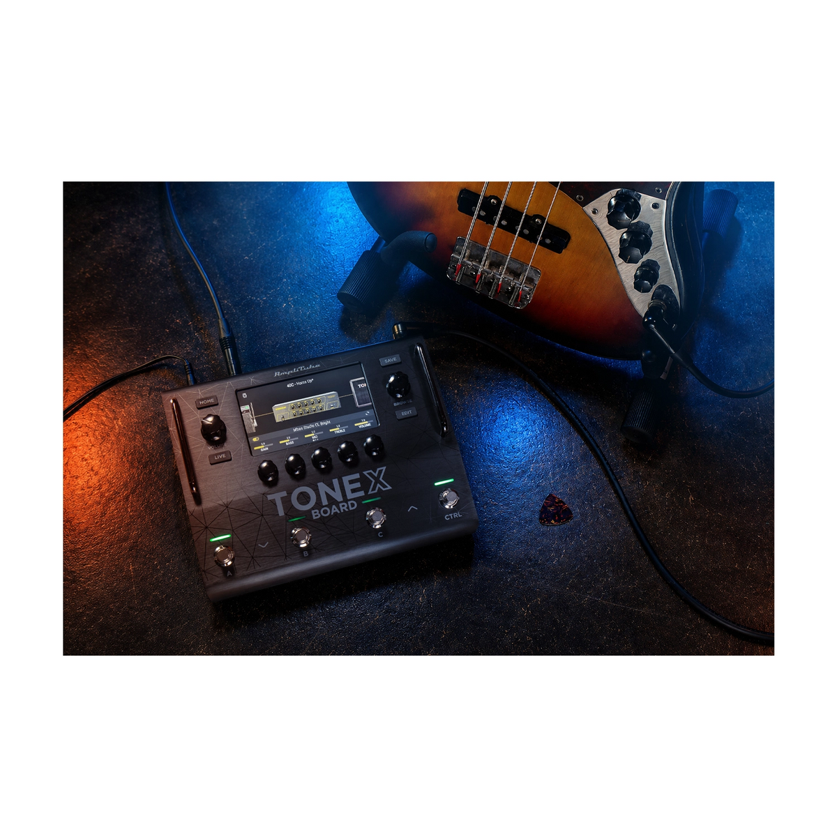 IK Multimedia Tonex Board Stereo Modeling And Multi-FX Guitar/Bass Pedal at the studio