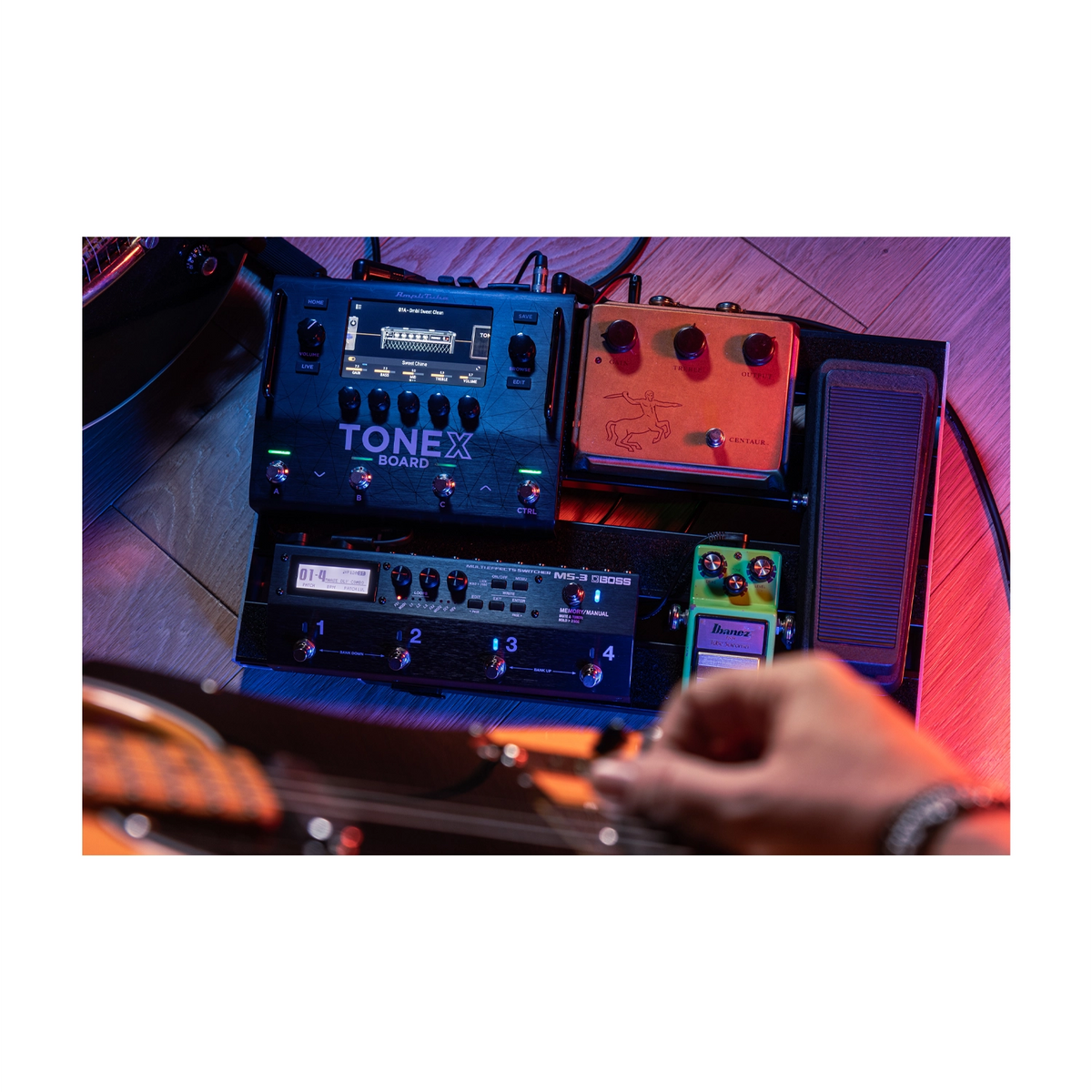 IK Multimedia Tonex Board Stereo Modeling And Multi-FX Guitar/Bass Pedal at the studio