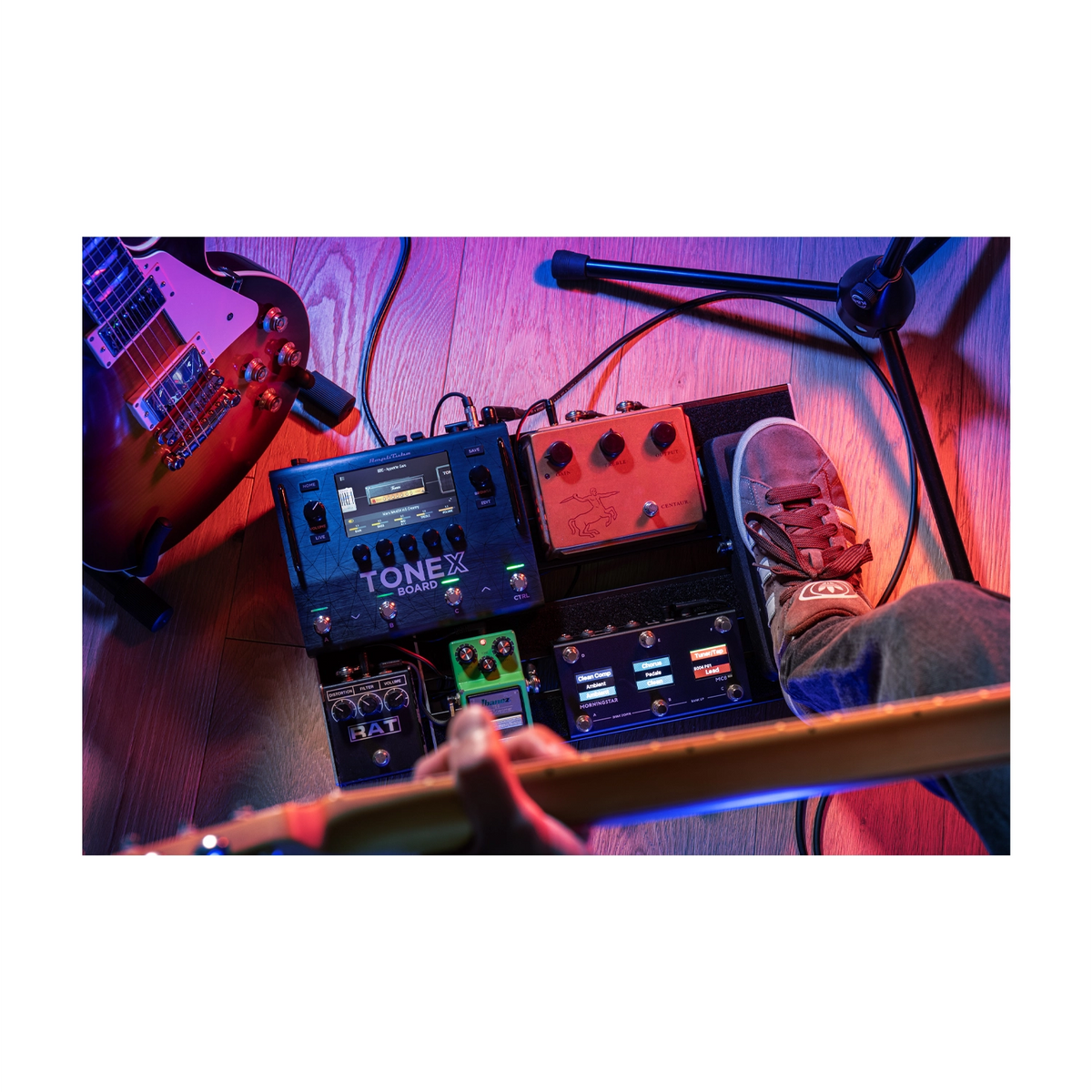 IK Multimedia Tonex Board Stereo Modeling And Multi-FX Guitar/Bass Pedal at the studio