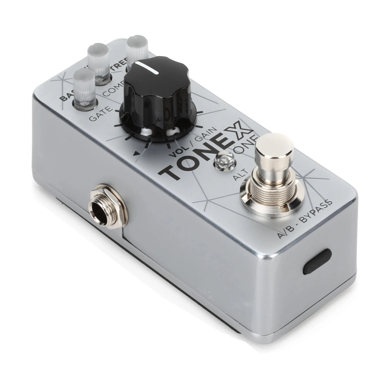 IK Multimedia TONEX ONE Pedal Bass Edition Amplifier/Cab/Effect Modeling Pedal - Silver