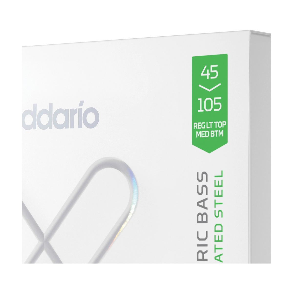 D'Addario XSB45105 XS Nickel Light Top/Medium Bottom Electric Bass Guitar Strings