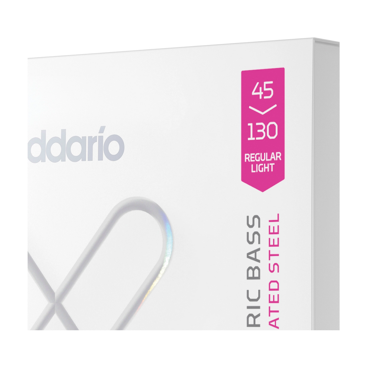 D'Addario XS Nickel 5-String .045-.130 Regular Light Electric Bass Guitar Strings
front panel view close up