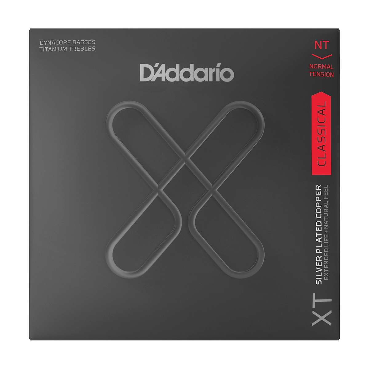 D'Addario XT Cuerdas para Guitarra Clásica de Tensión Normal con Cobre Plateado - Agudos de Titanio