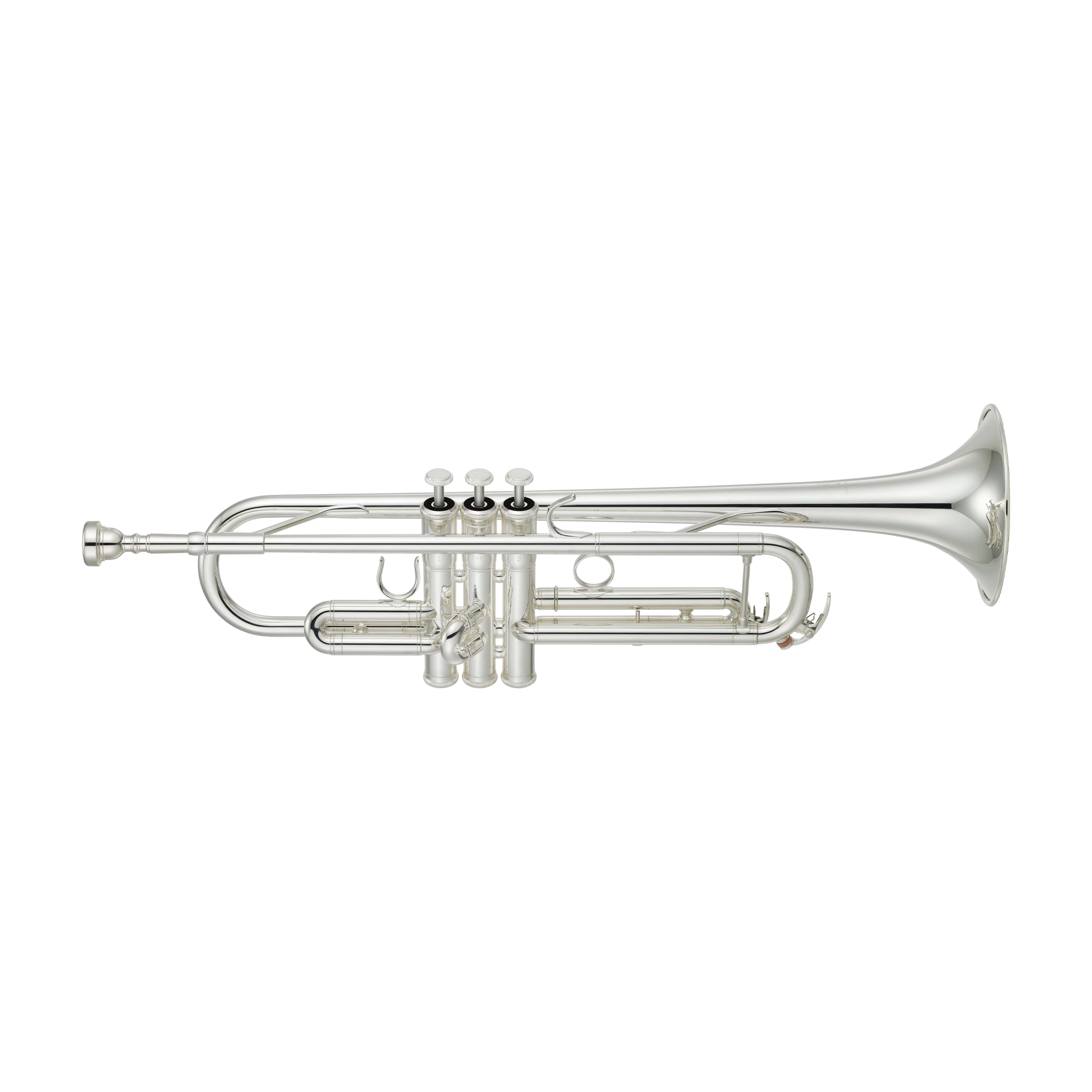 Yamaha YTR-4335GSII silver plated finish full view of the trumpet