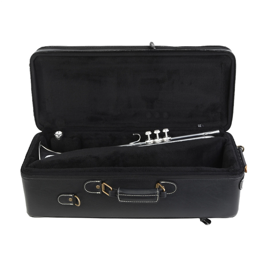Yamaha YTR-9335NYS-BR full view of the open case with trumpet