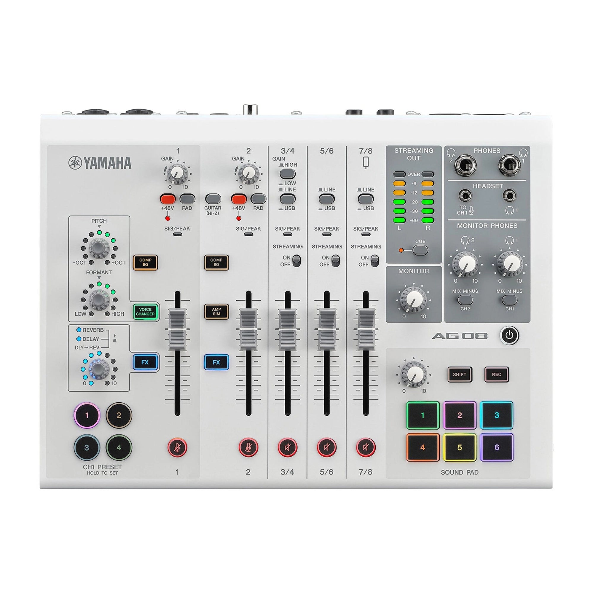 Yamaha AG08 8-channel Mixer/USB Interface for Mac/PC