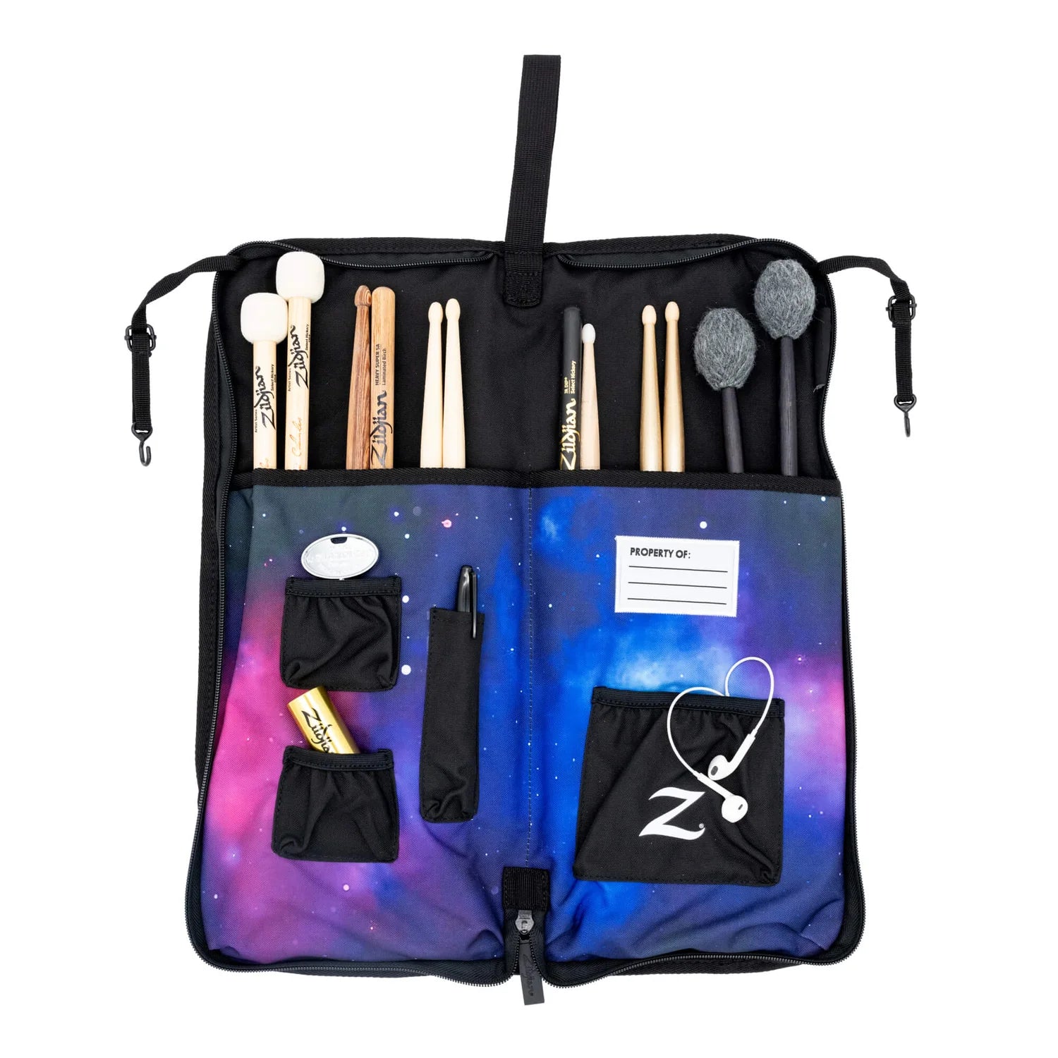 Zildjian Student Drumstick Bag For 12 Pairs - Purple Galaxy