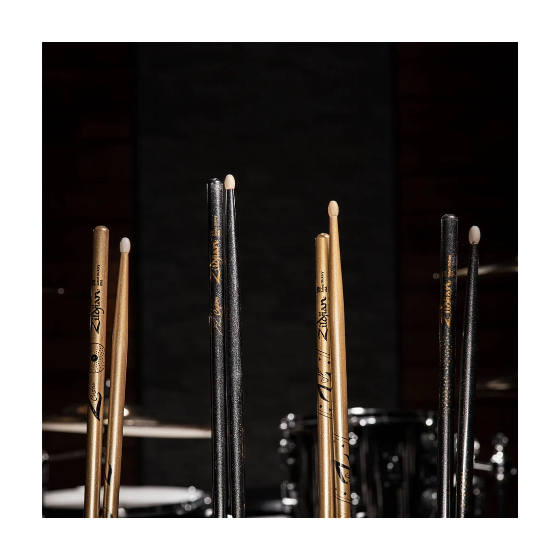 Baquetas Zildjian Z5ACBN-ZC Z Custom Edición Limitada Black Chroma - 5AN