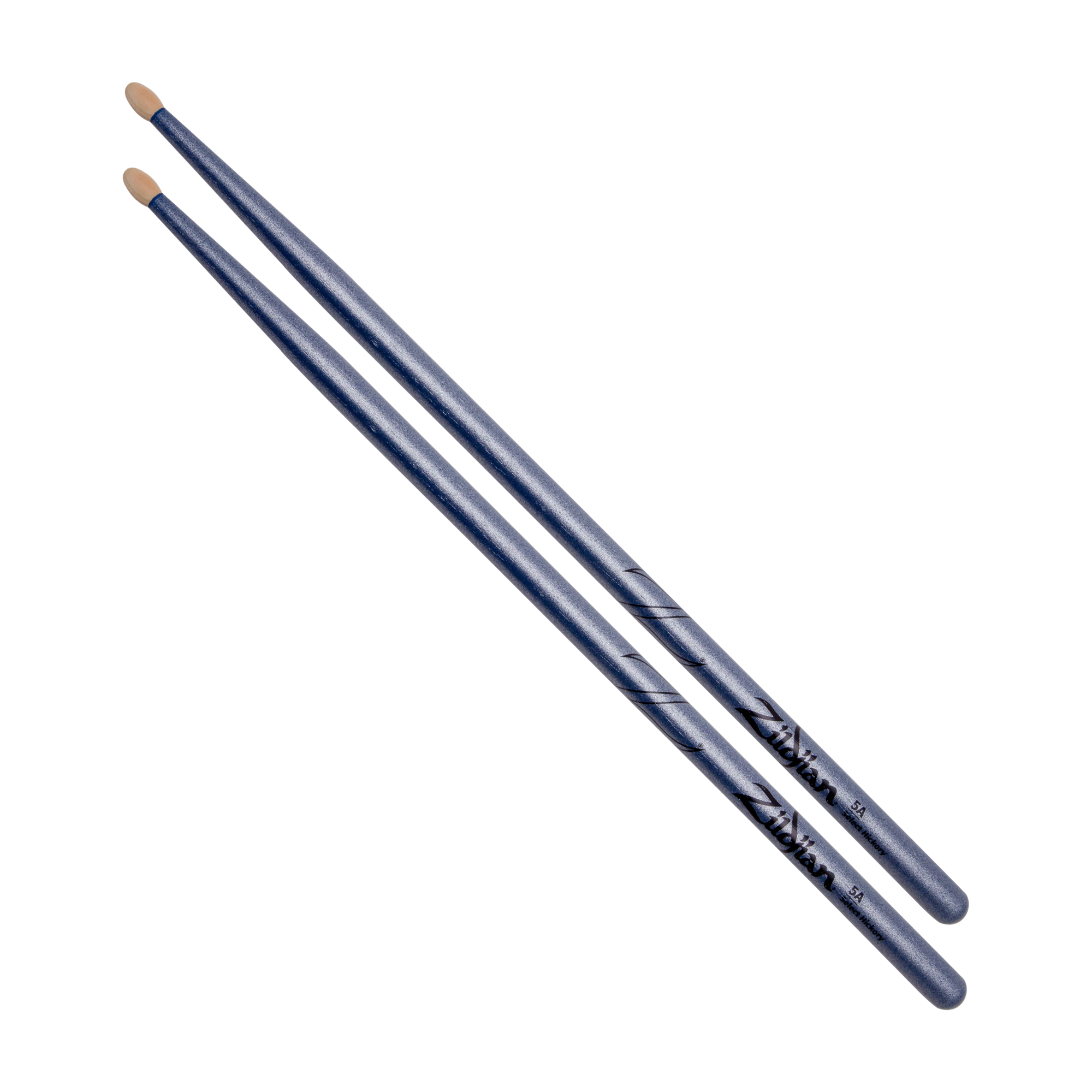 Full view of Zildjian Z5ACBU Chroma Blue Drum Sticks Wood