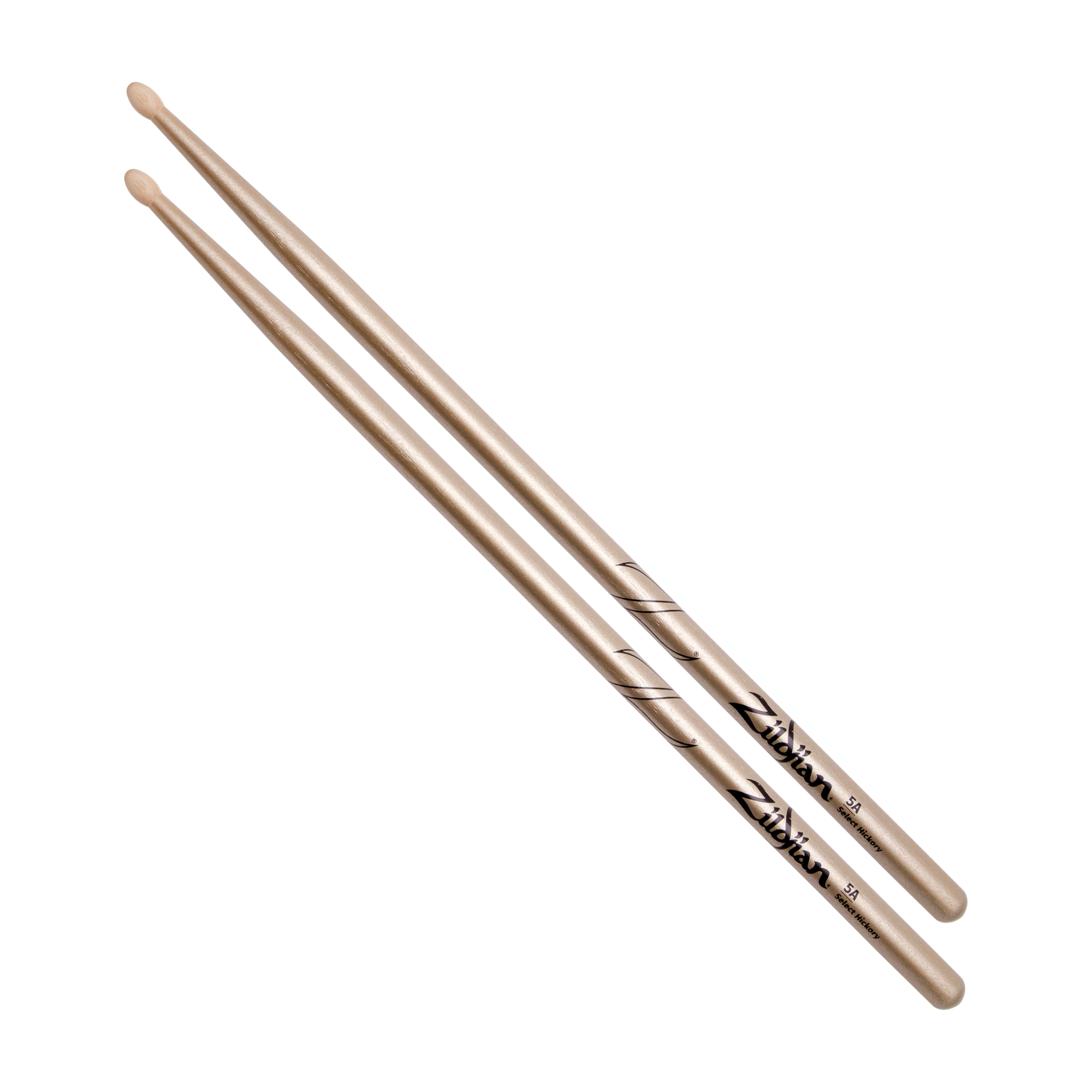 Full view of Zildjian Z5ACG Chroma Gold Drum Sticks Wood